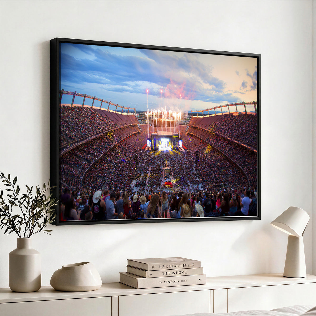 24689-MGV-CV-36X24 - Denver Broncos Football Team Print Canvas, Empower Field