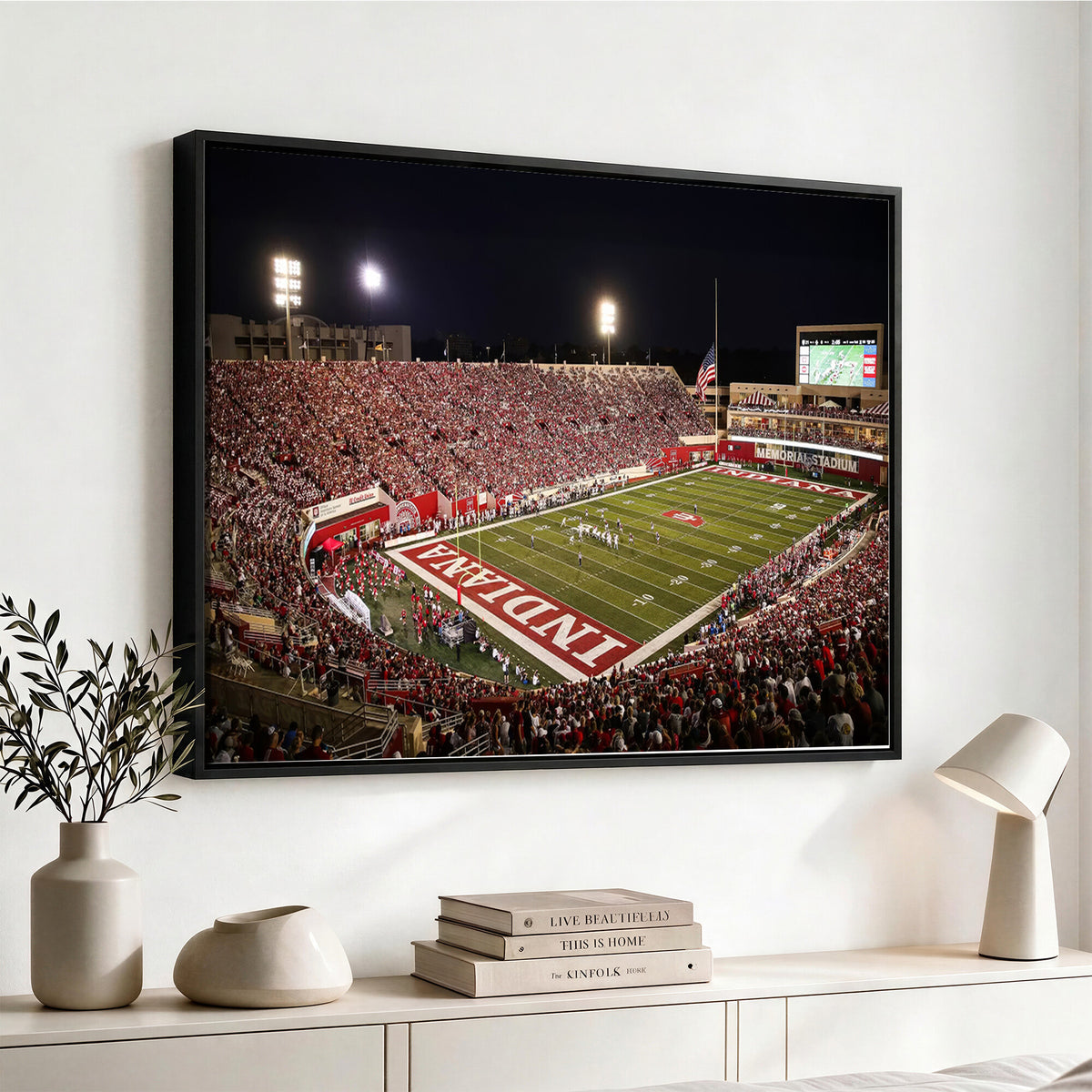 82748-MGV-CV-36X24 - Indiana University Hoosiers Football Team Print Canvas