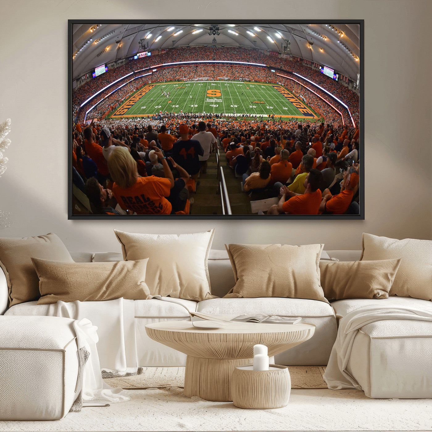 MGV-FC-36X24 - Syracuse University Orange Football Canvas Print, Football Team Print - Syracuse JMA Wireless Dome