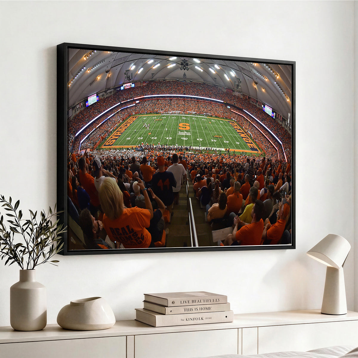 43291-MGV-CV-36X24 - Syracuse University Orange Football Canvas Print, Football Team Print - Syracuse JMA Wireless Dome