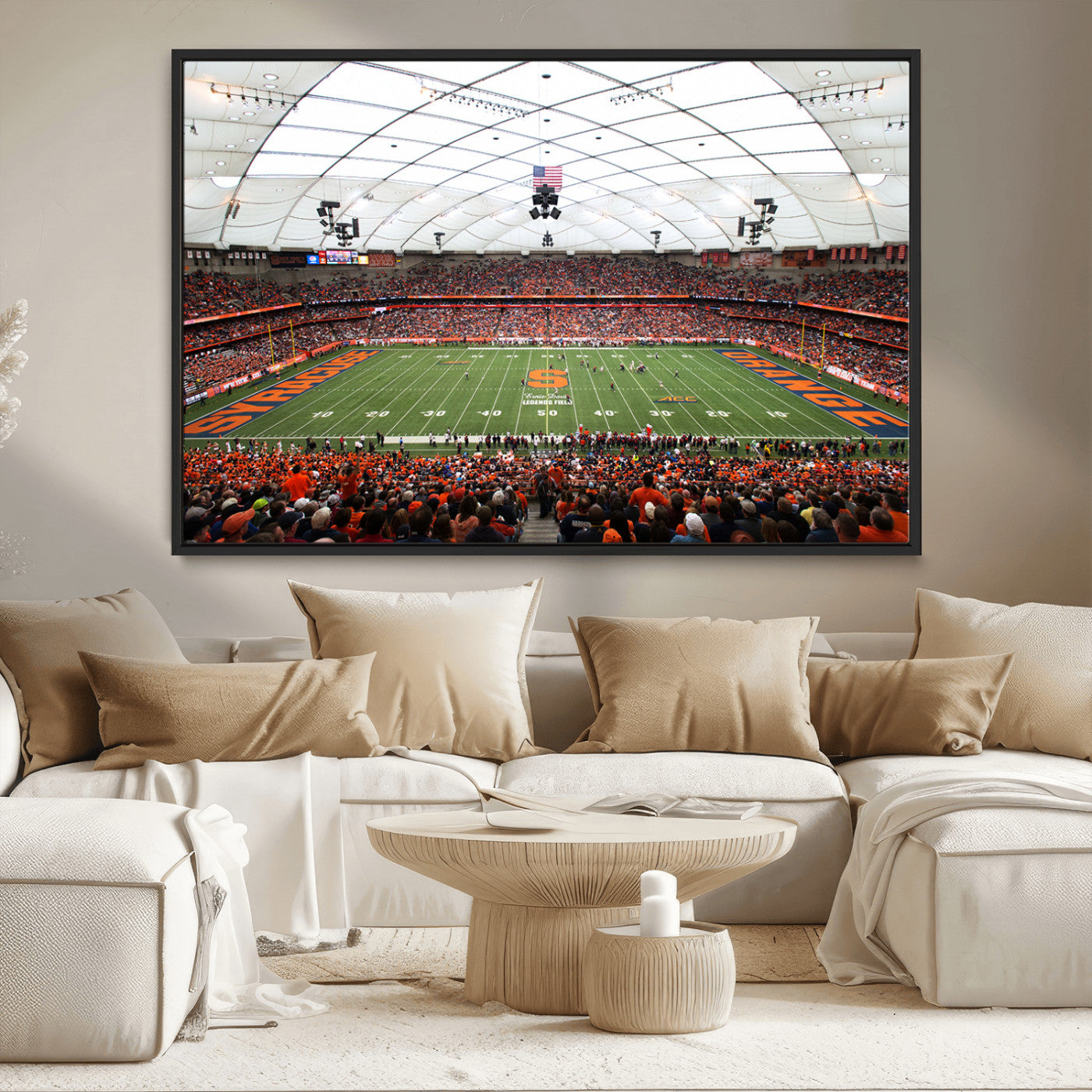 MGV-FC-36X24 - Syracuse University Orange Football Team Print - Syracuse JMA Wireless Dome Wall Art Canvas Print