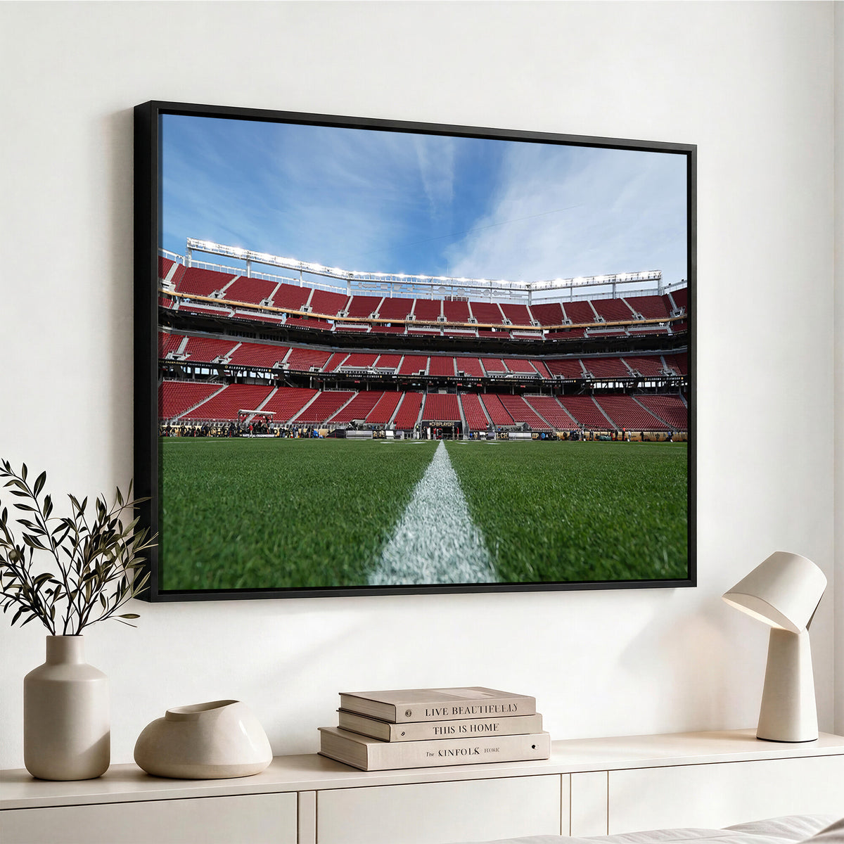 83238-PAN-FL-20X10 - University of Tulsa Golden Hurricane Football Team Print - Tulsa H.A. Chapman Stadium Wall Art