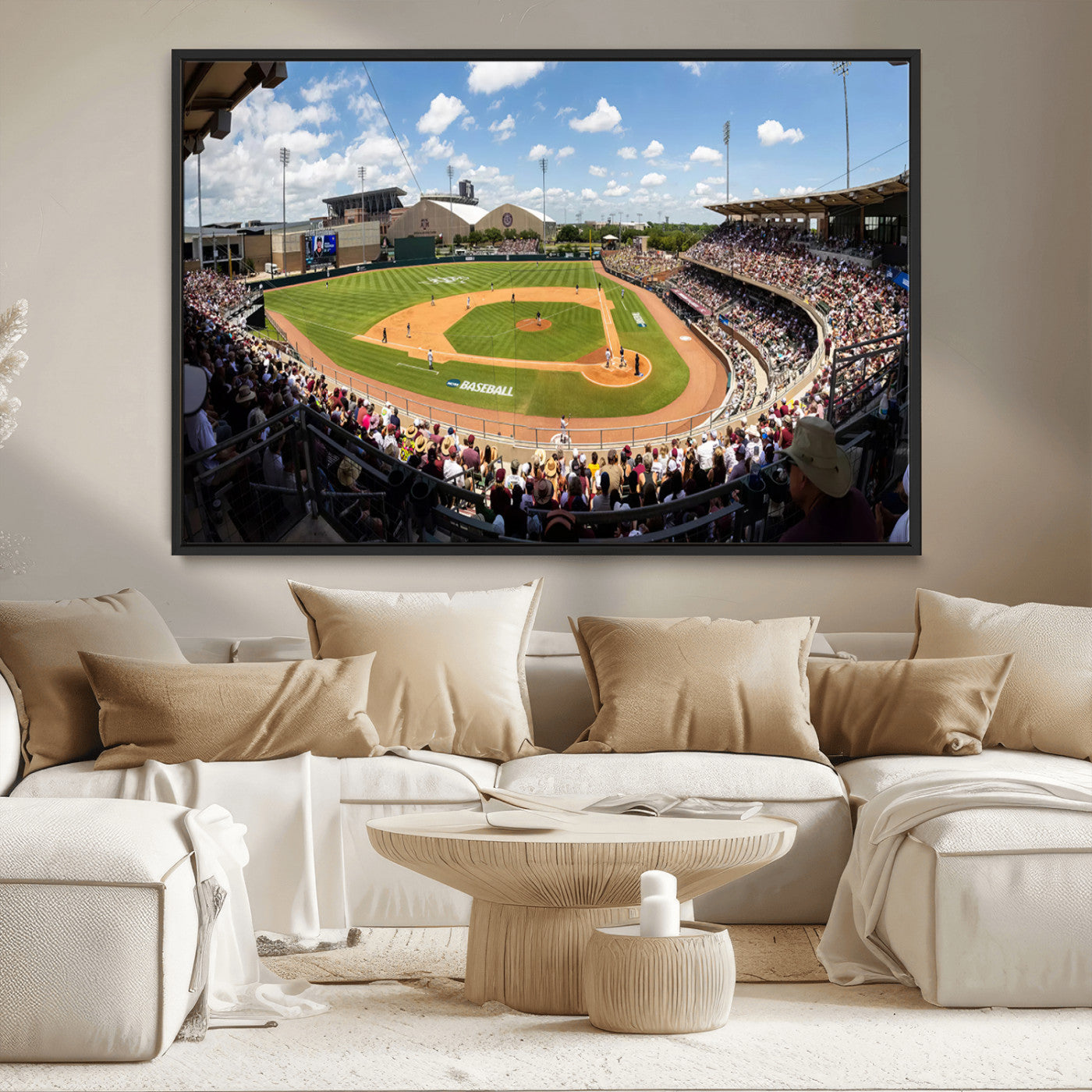 MGV-FC-36X24 - The Texas A&M University Aggies Athletics Team Print - College Station Kyle Field Wall Art Canvas