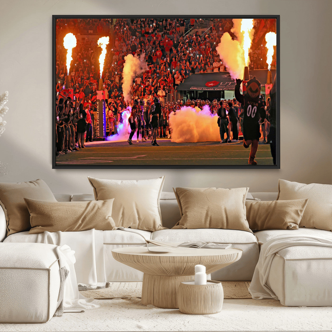 MGV-FC-36X24 - The University of Texas at San Antonio Roadrunners Football Team Print - San Antonio Alamodome Wall