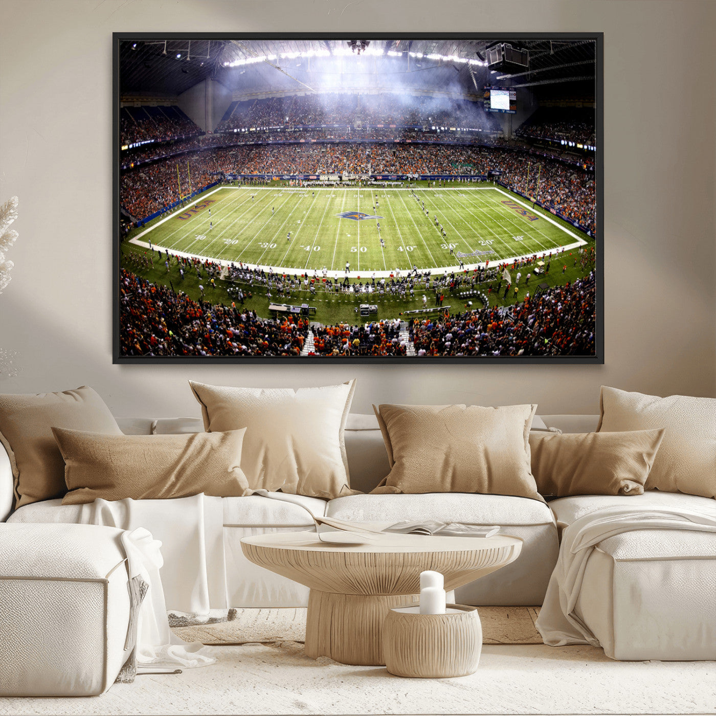 MGV-FC-36X24 - The University of Texas at San Antonio Roadrunners Football Team Print - San Antonio Alamodome Wall