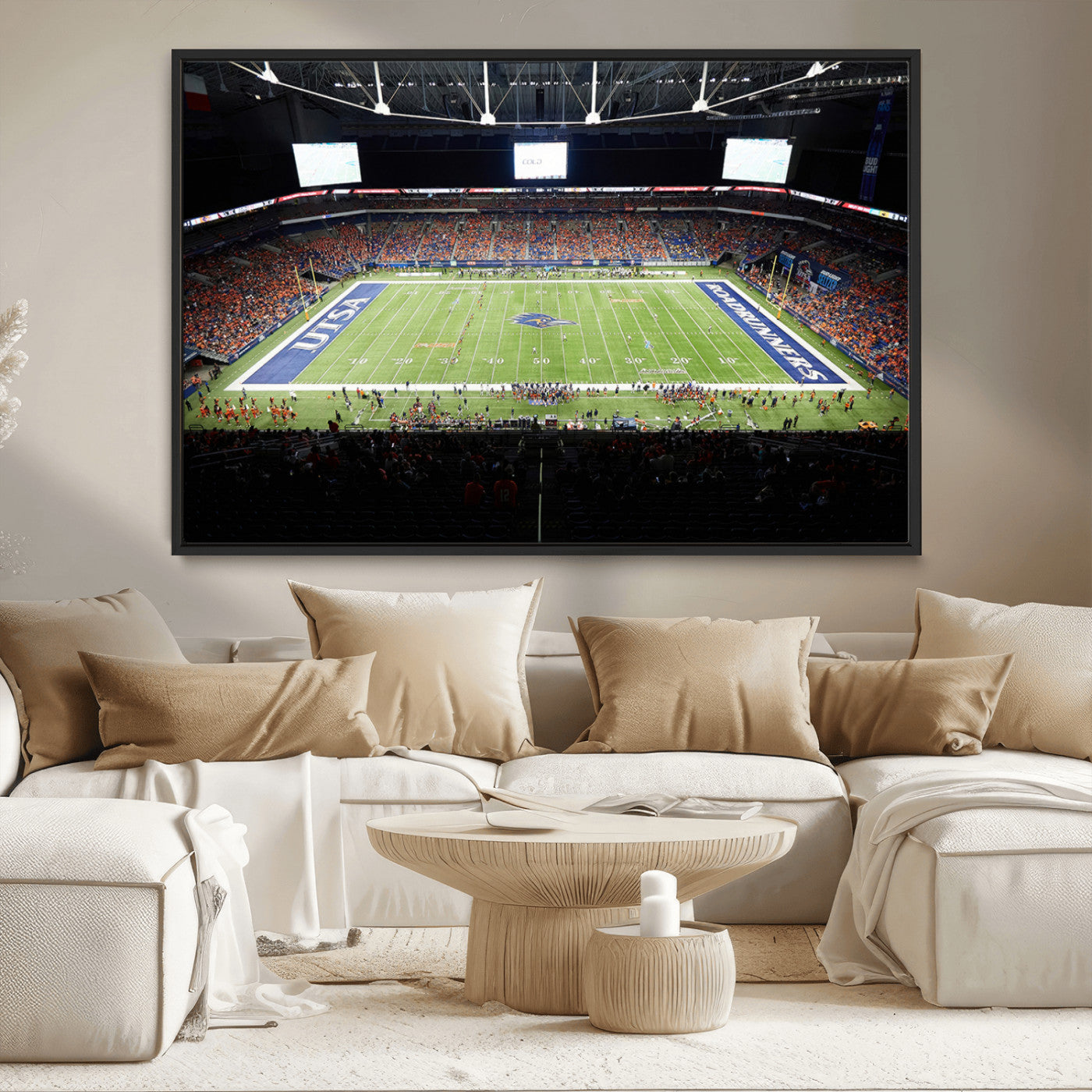 MGV-FC-36X24 - The University of Texas at San Antonio Roadrunners Football Team Print - San Antonio Alamodome Wall