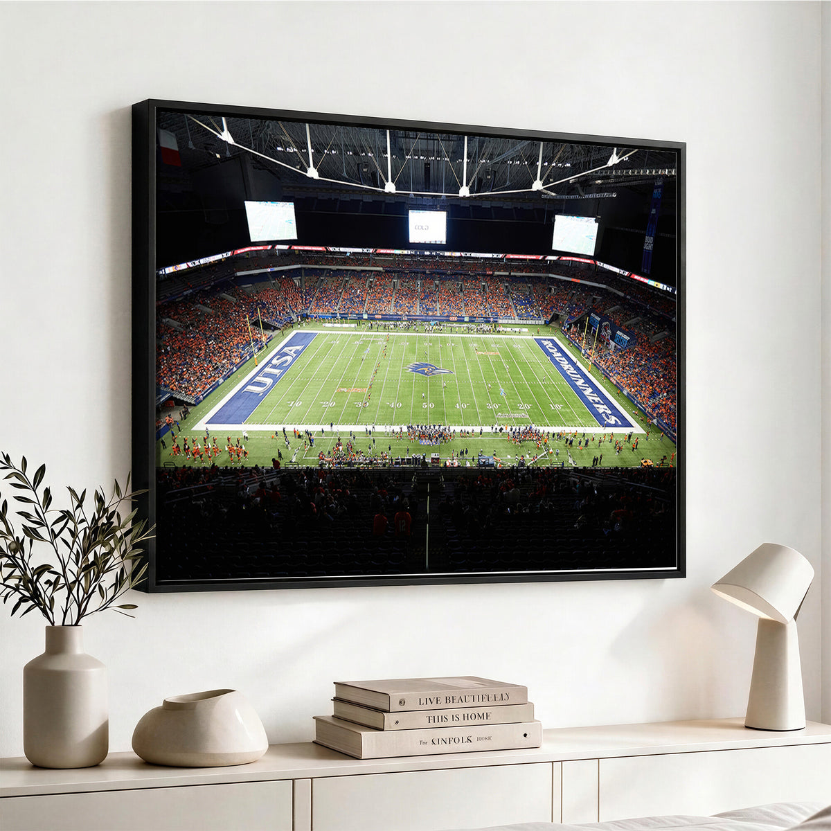 98617-MGV-CV-36X24 - The University of Texas at San Antonio Roadrunners Football Team Print, San Antonio Alamodome