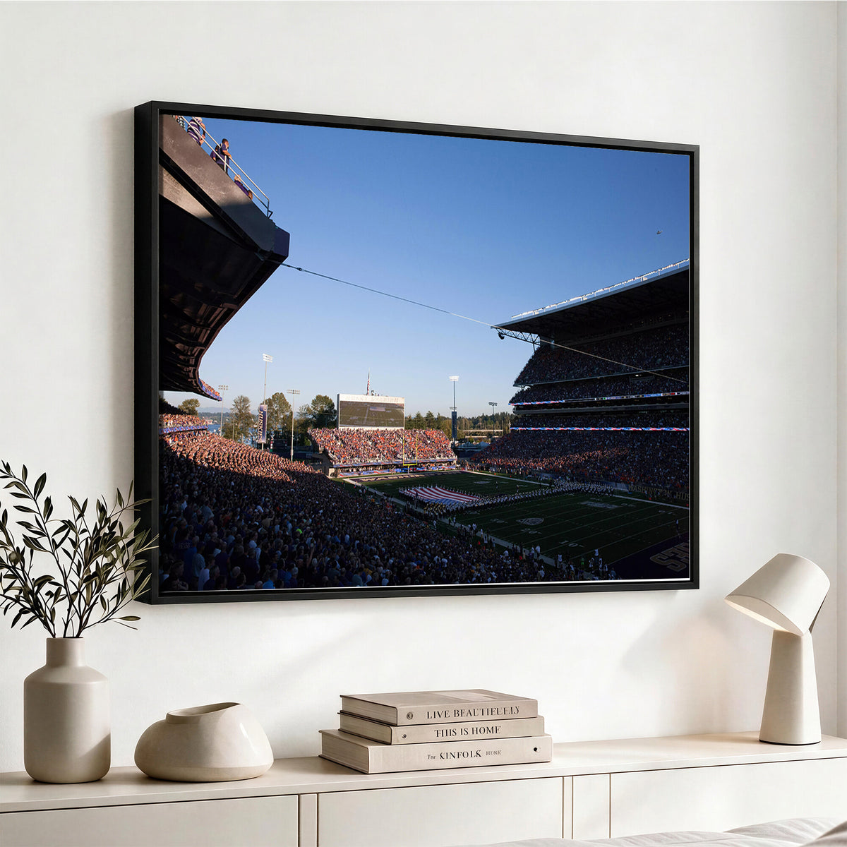 55028-MGV-CV-36X24 - The University of Washington Huskies Football Team Print
