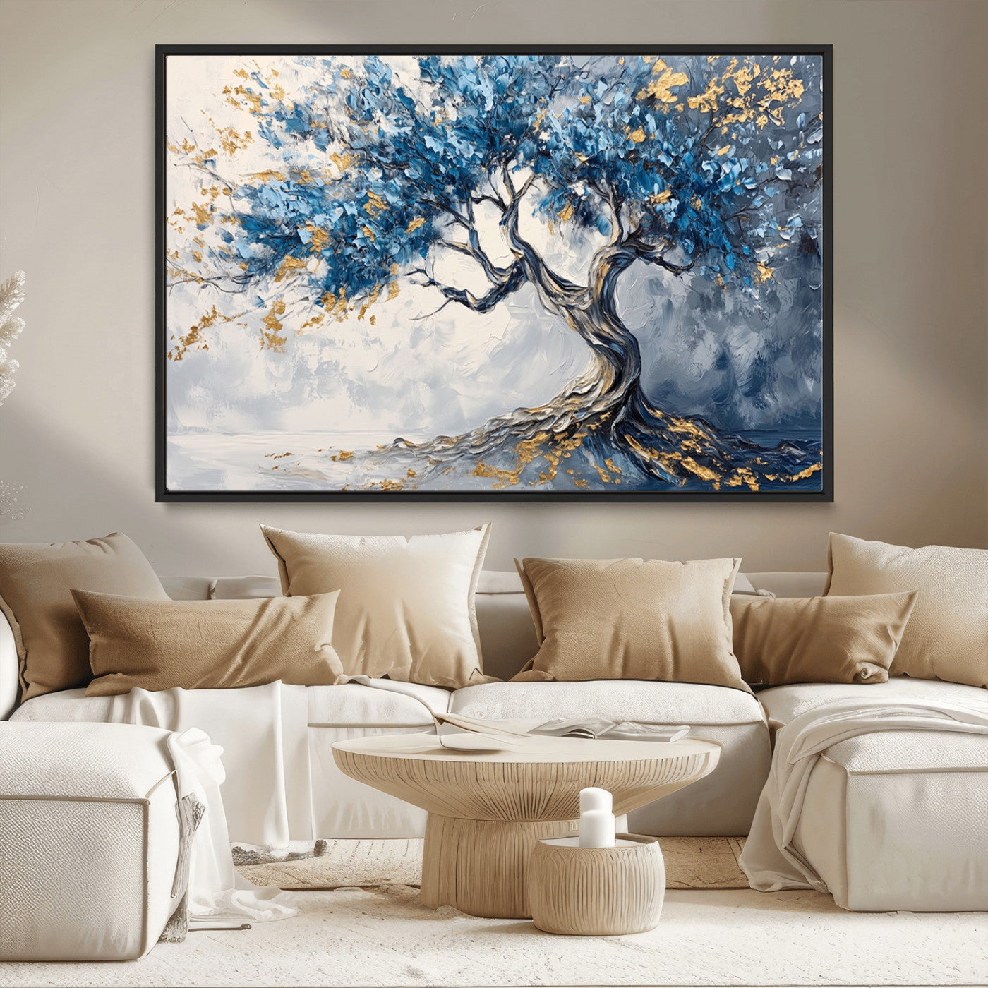 MGV-FC-36X24 - Abstract Tree Painting Canvas Wall Art | Tree of Life Painting Wall Art Canvas Print