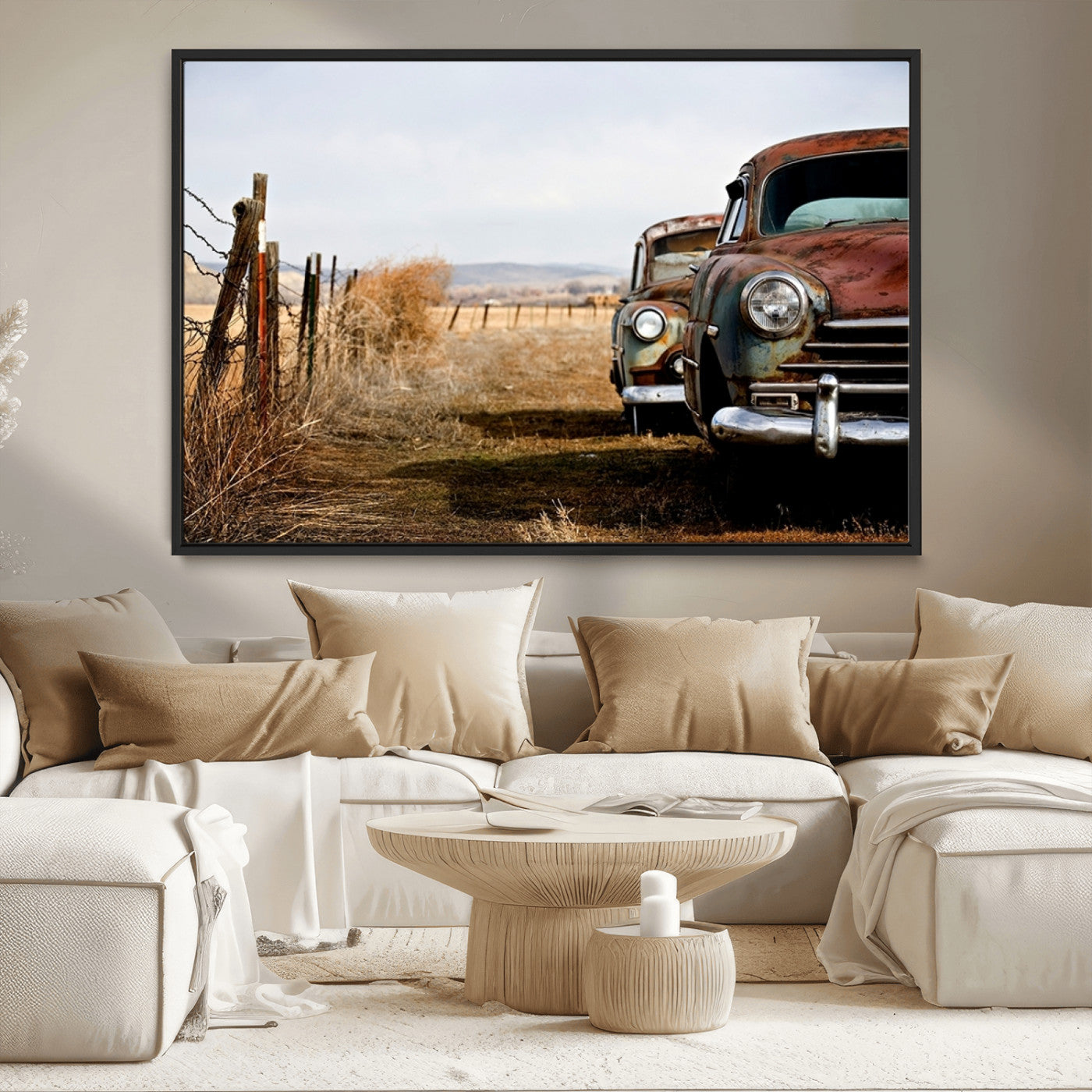 MGV-FC-36X24 - Classic Cars Vintage Wall Art Canvas Print