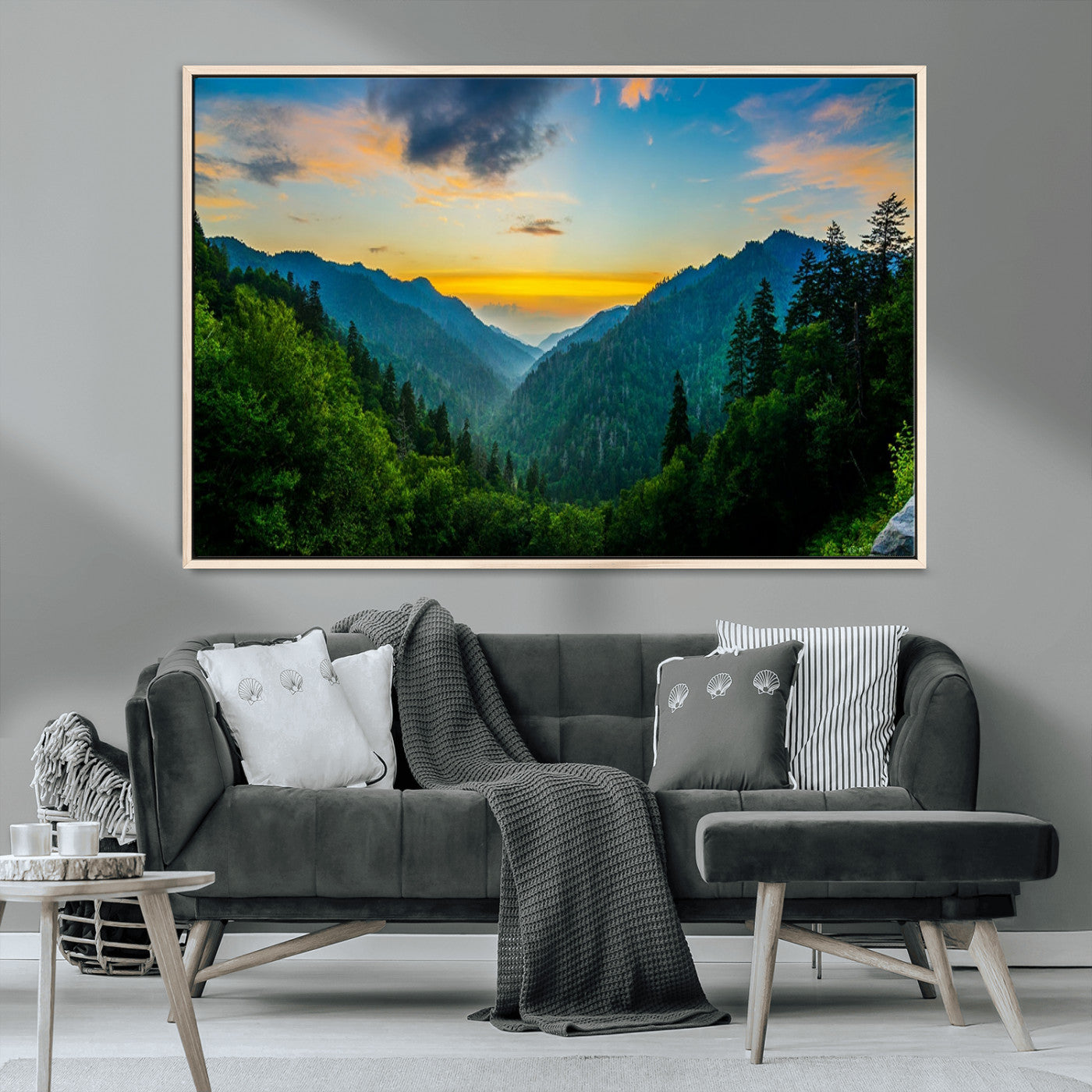 MGV-FC-36X24 - Green Forest Wall Art Canvas Print