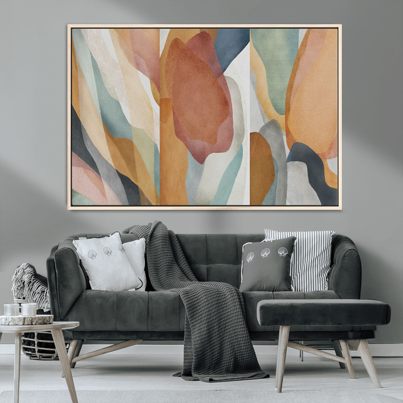 MGV-FC-36X24 - Boho Wall Art Canvas Print Set, Watercolor Boho Wall Art Canvas
