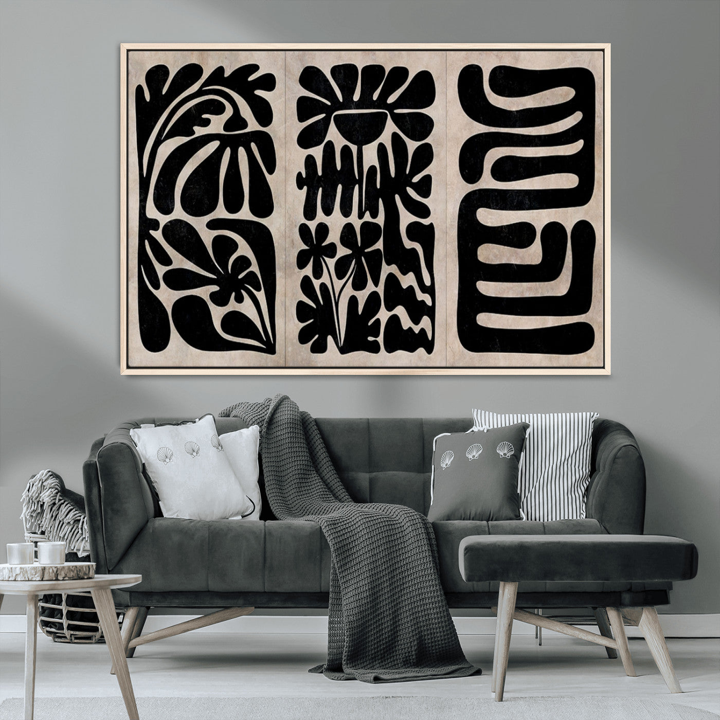 MGV-FC-36X24 - Canvas Print Wall Art Abstract Art Boho, Framed Boho Art Canvas Print
