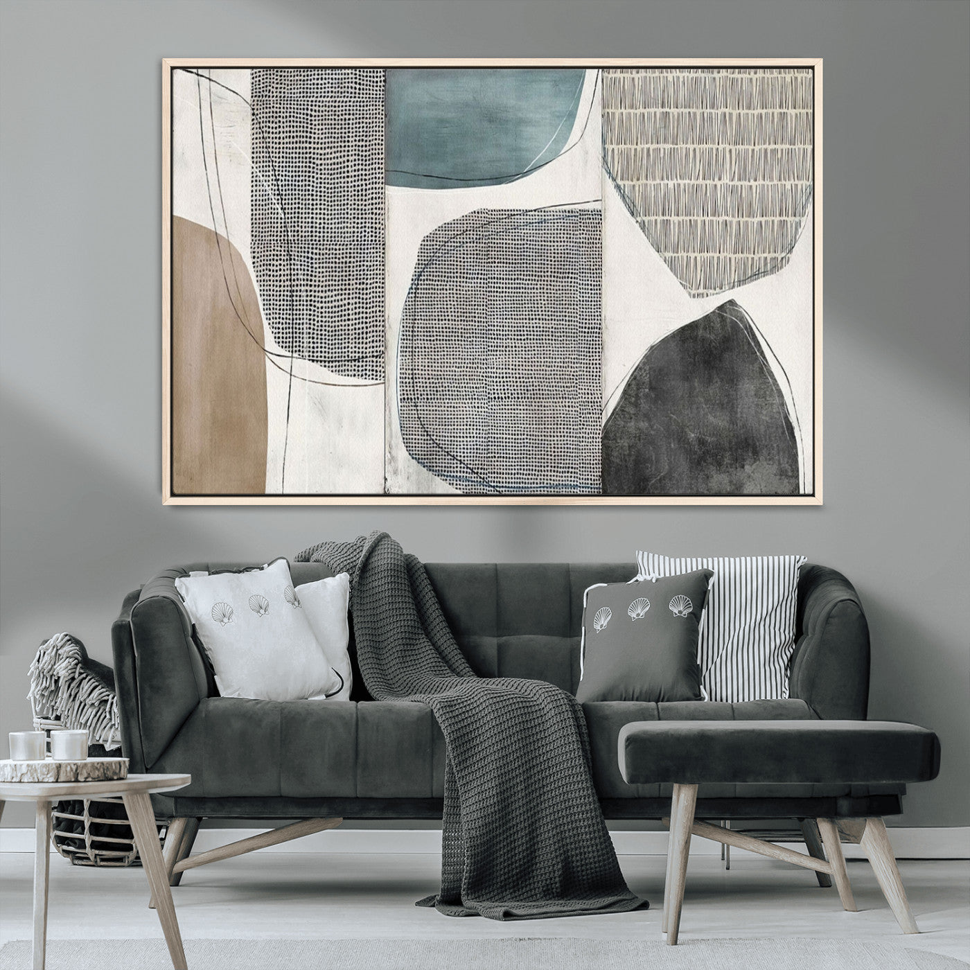 MGV-FC-36X24 - Canvas Print Wall Art Abstract Art Boho, Framed Boho Decor Canvas Print