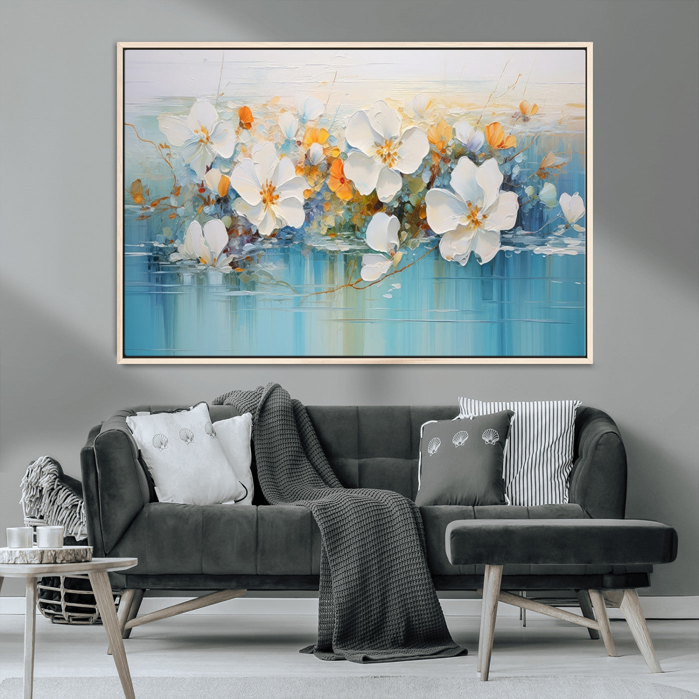 MGV-FC-36X24 - Abstract Flower Wall Art Canvas Print
