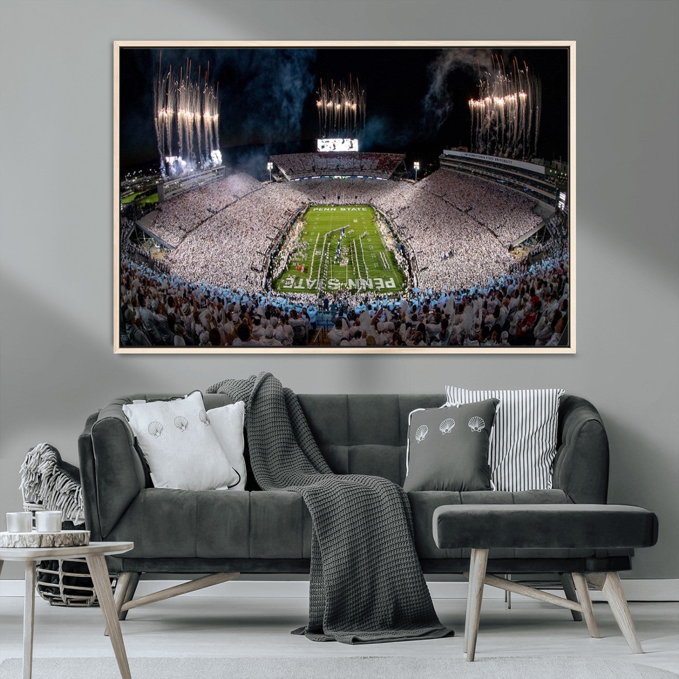 MGV-FC-36X24 - Penn Stadium Football Wall Art Canvas Print, Pennsylvania University Football Stadium