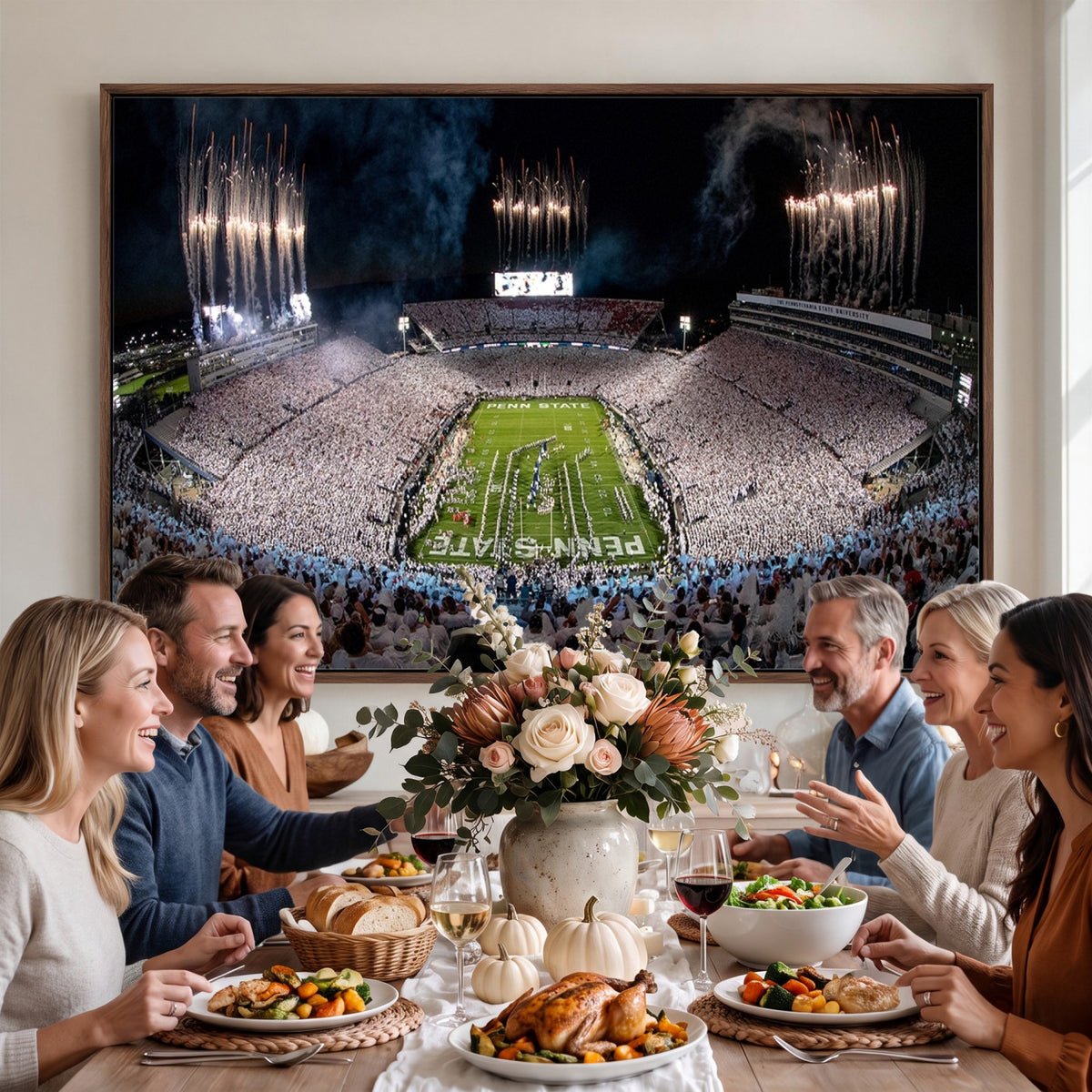 11391-MGV-CV-36X24 - Penn State Football Wall Art Canvas Print