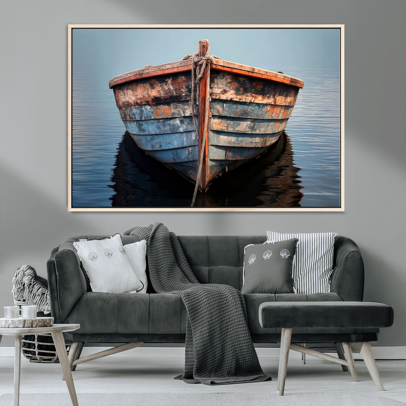 MGV-FC-36X24 - Stunning Vintage Boat Canvas Print | Nautical Wall