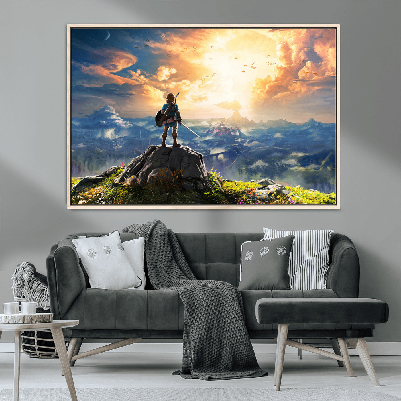 MGV-FC-36X24 - Legend of Zelda Breath of the Wild Game Wall Art Canvas, Legend of Zelda Canvas Print