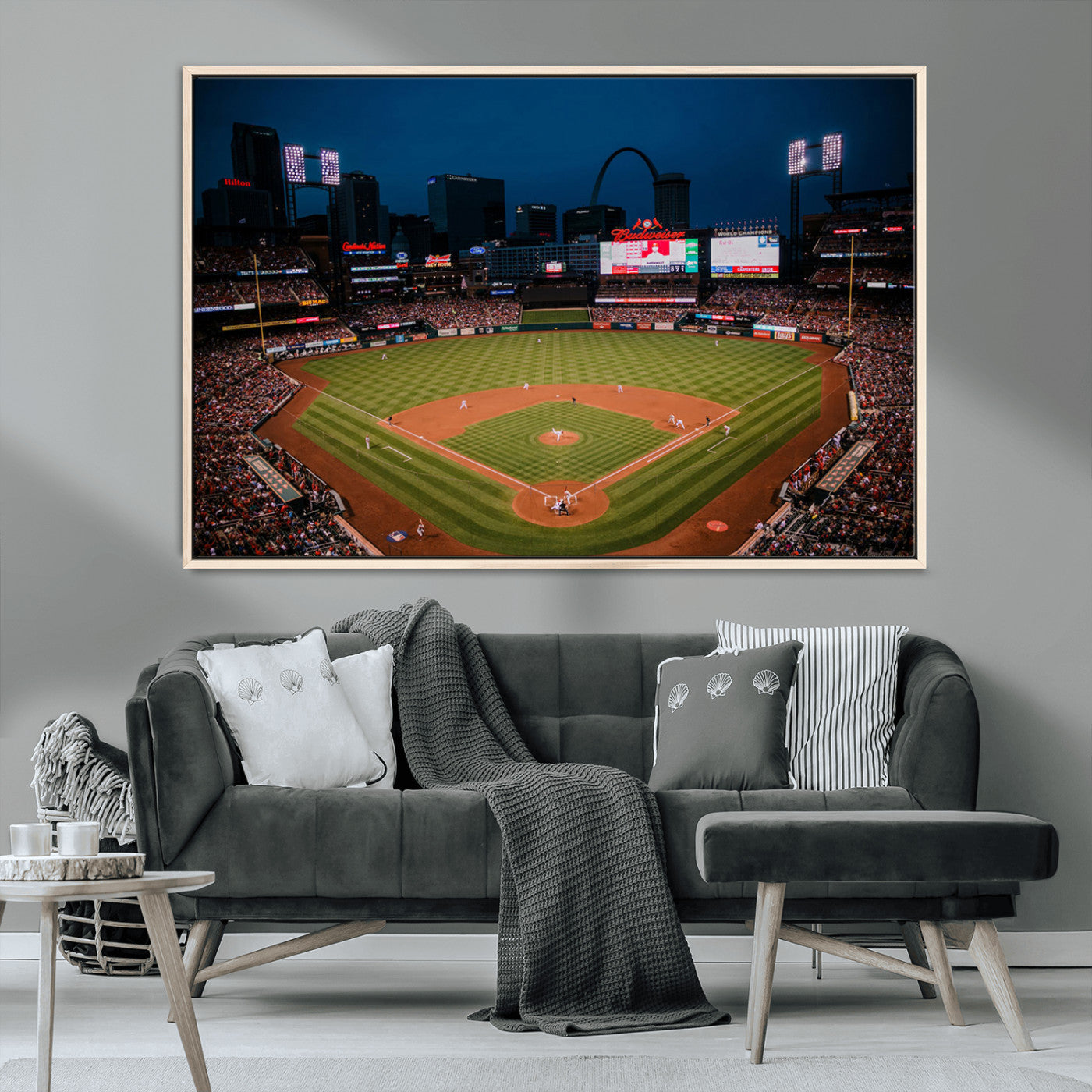 MGV-FC-36X24 - St. Louis Cardinals Baseball Team Print - Busch Stadium Wall Art Canvas Print