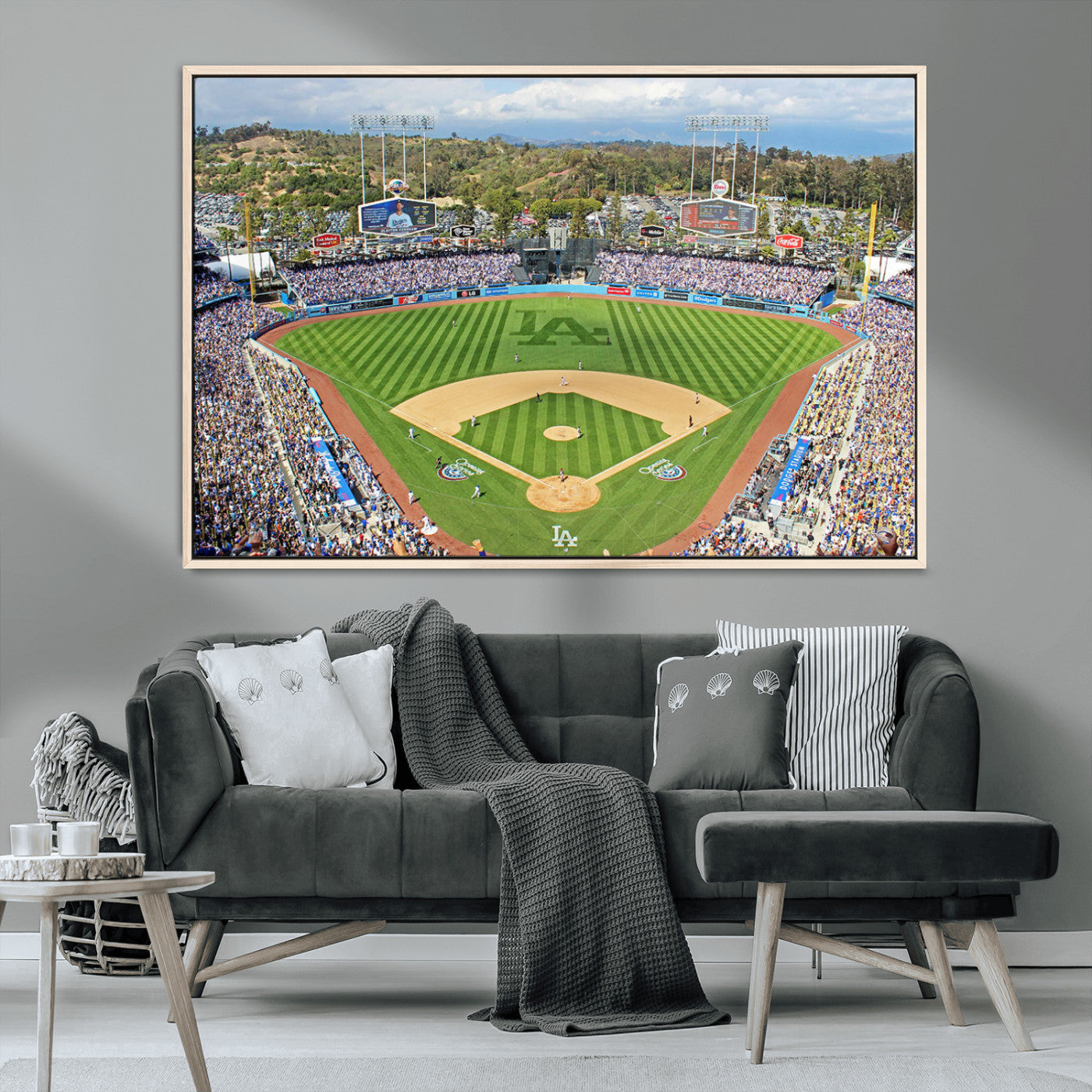 MGV-FC-36X24 - Citi Field Wall Art Print | 3-Panel New York Mets Baseball Stadium Canvas Print | Framed Sports Decor for Living Room, Man Cave, or Office