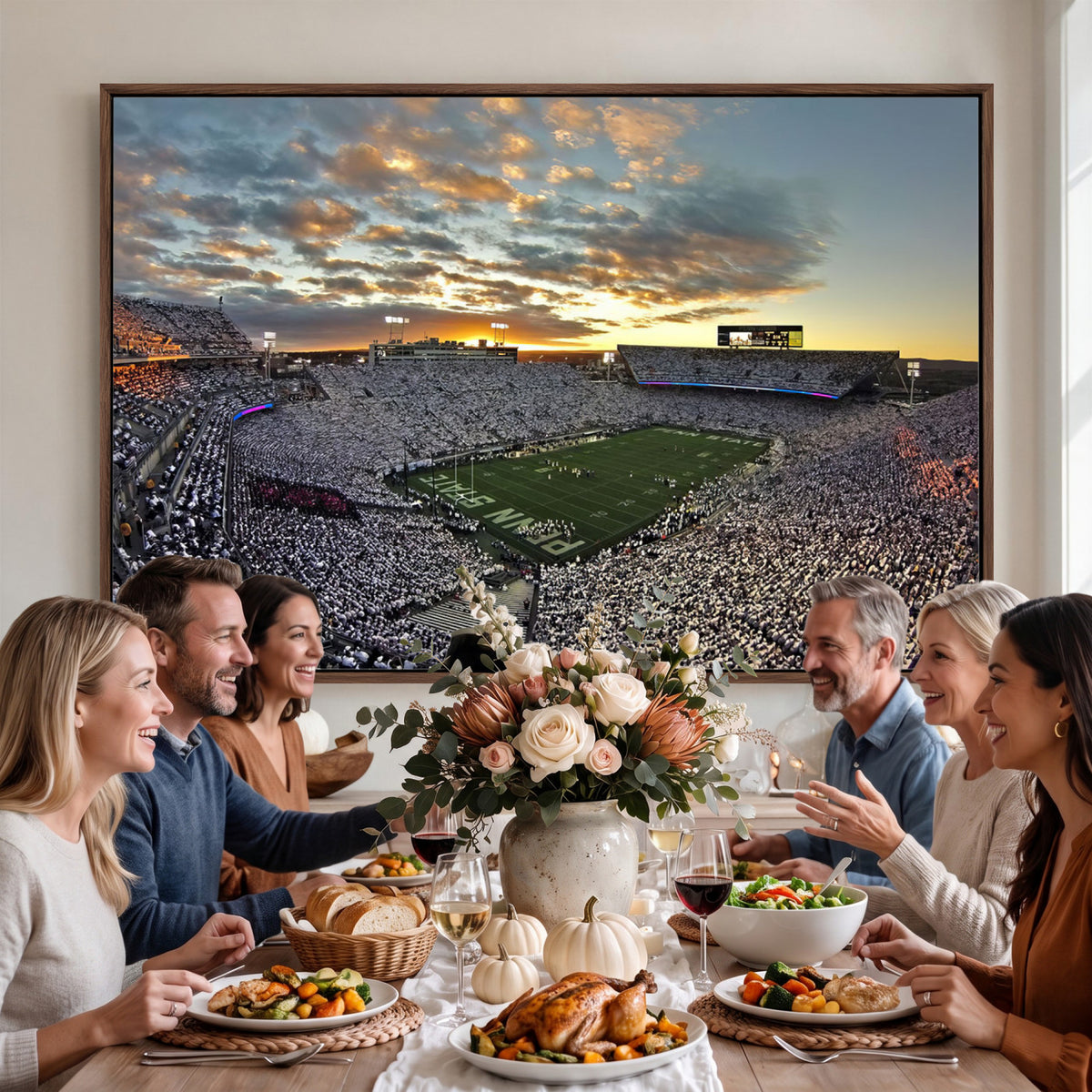 38807-MGV-CV-36X24 - Beaver Stadium Wall Art, Penn State Stadium Wall Art | Penn State Nittany Lions Football