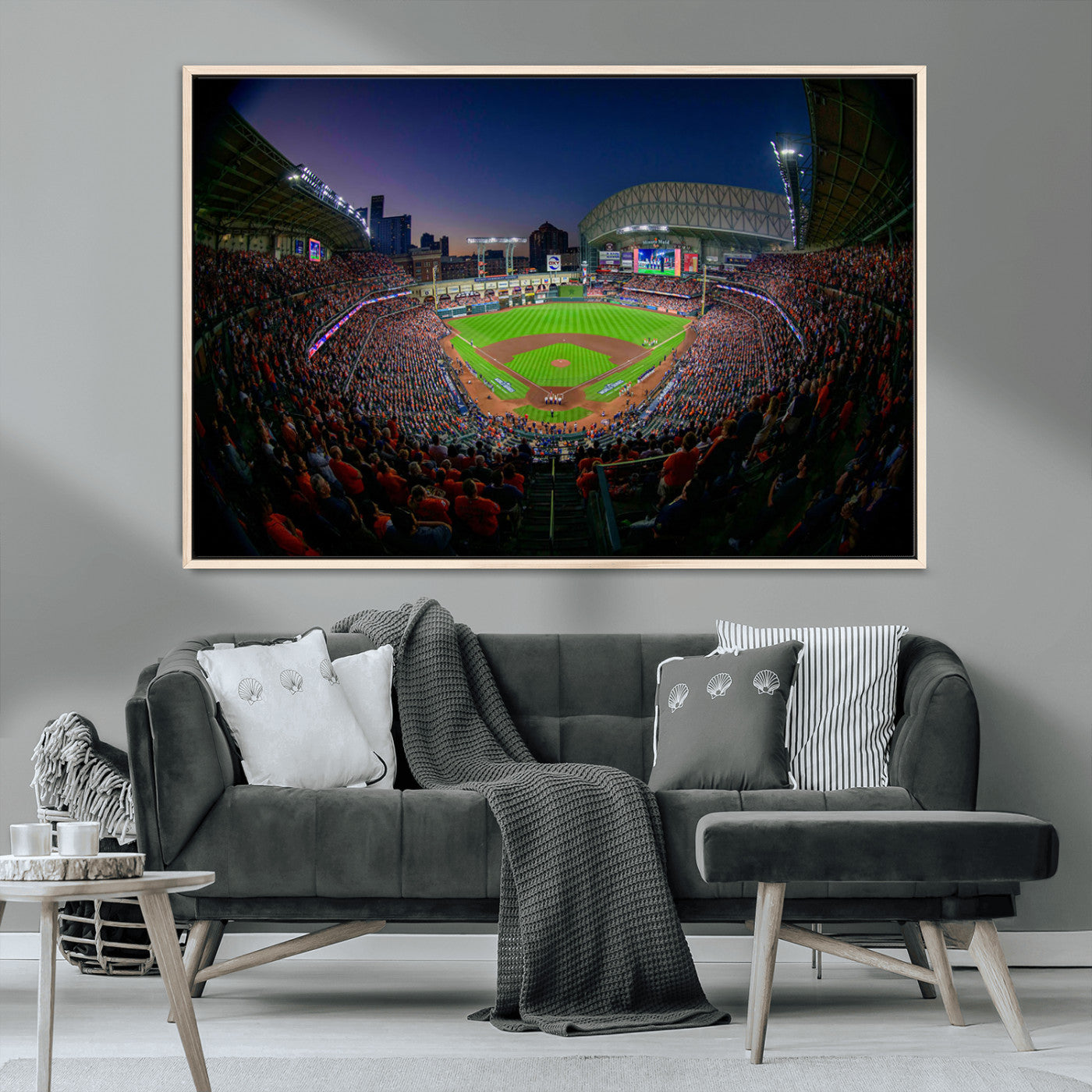 MGV-FC-36X24 - Houston Astros Baseball Team Print - Houston Minute Maid Park Stadium Wall Art Canvas Print