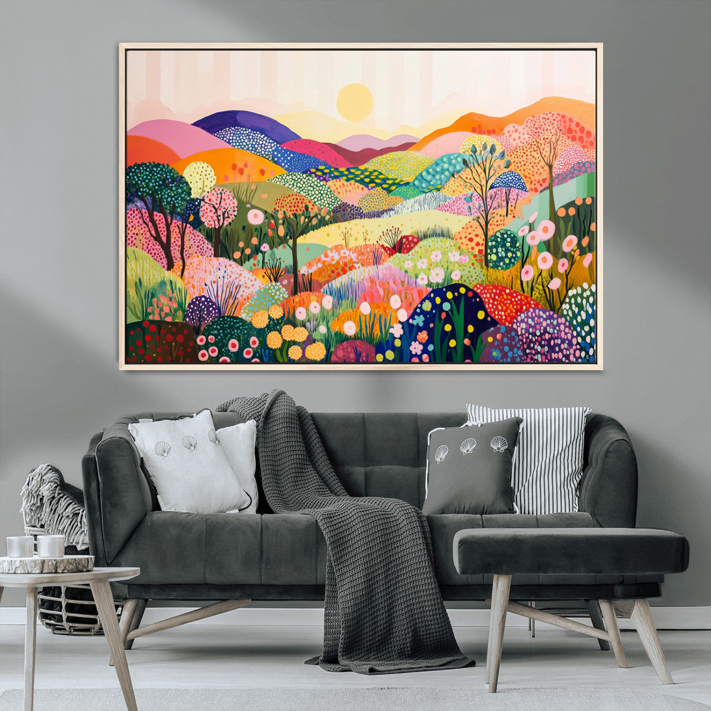 MGV-FC-36X24 - Yayoi Kusama 1986 Wall Art Print – Yayoi Kusama Wabi Sabi Japanese Wall Art Print - Vibrant Abstract