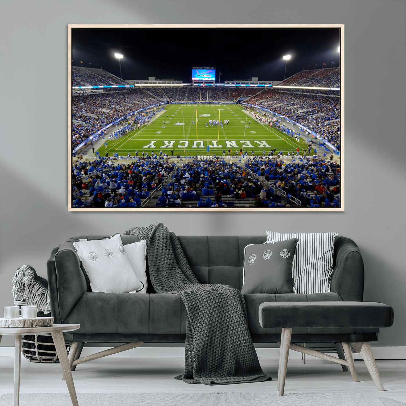MGV-FC-36X24 - Kroger Field Canvas Wall Art - Kentucky Stadium Wall Art Print - Sunset Football Stadium Wall Decor