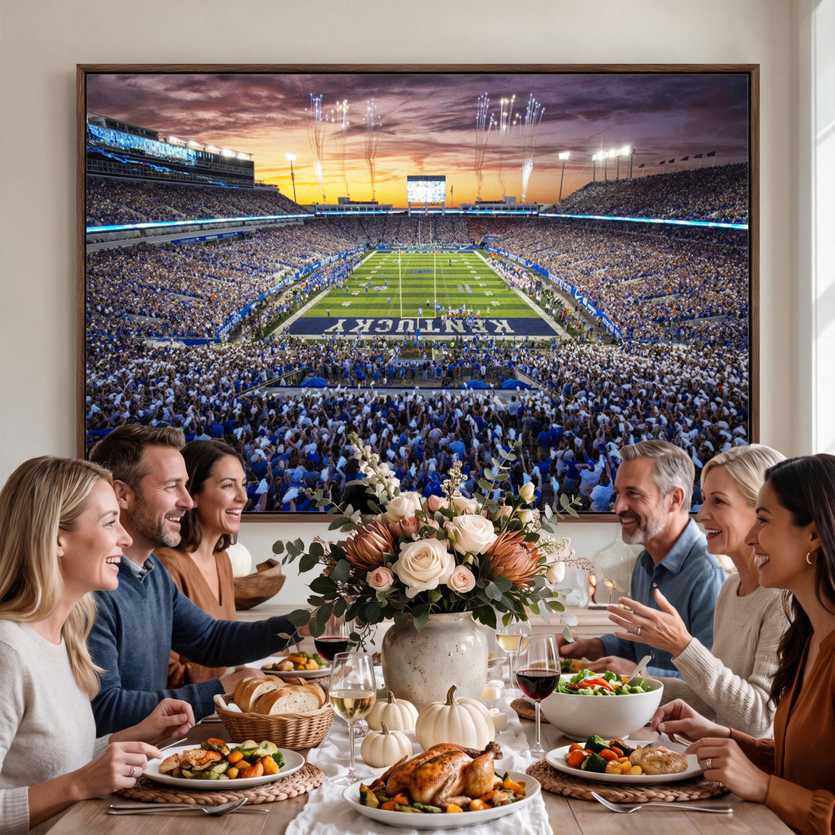 78524-MGV-CV-36X24 - Kroger Field Wall Art Print, Kentucky Stadium Wall Art