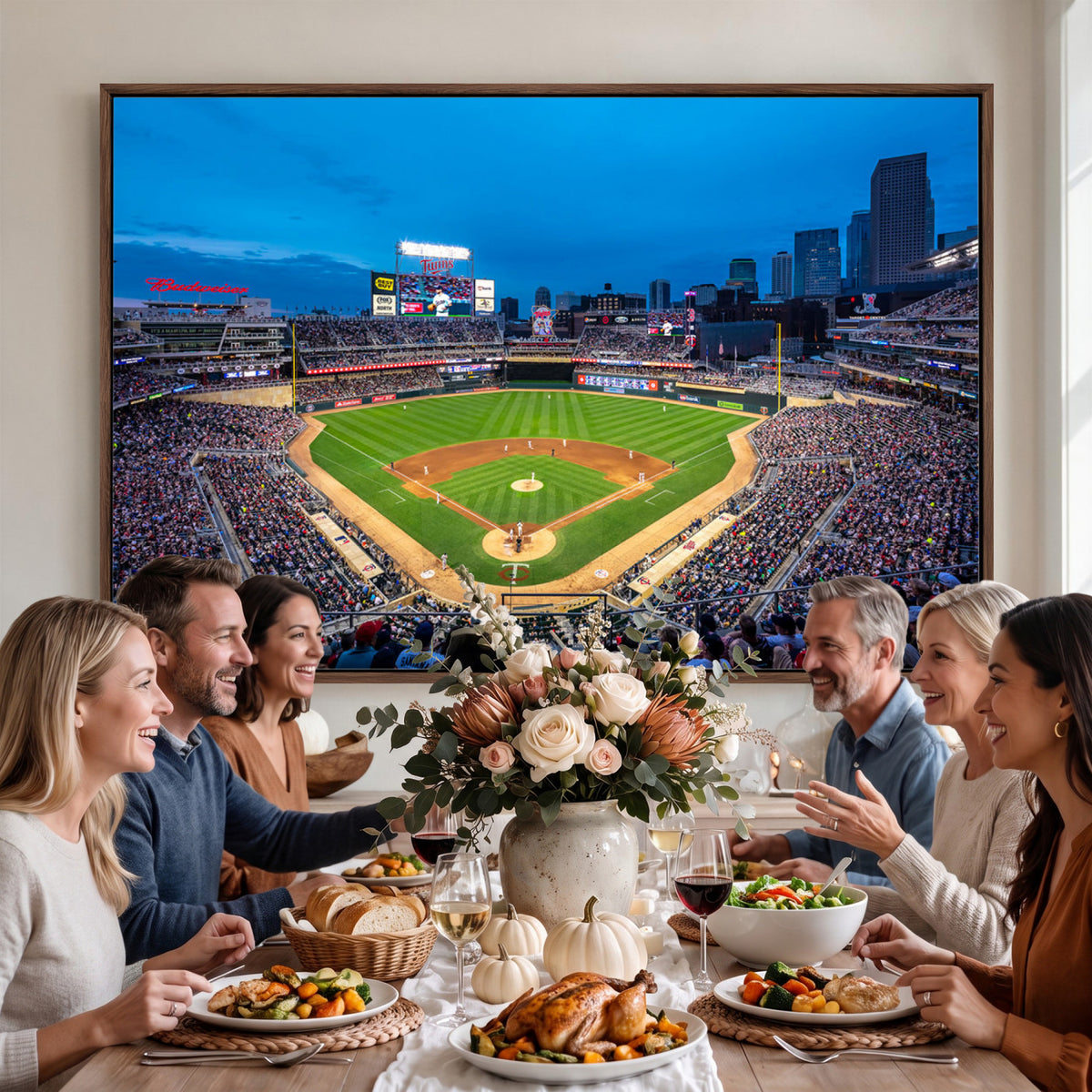 77273035-MGV-CV-36X24 - Target Field Stadium Wall Art Canvas Print, Minnesota Twins