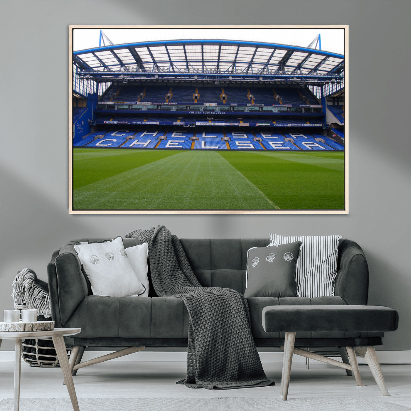 38616413CHELSA-MGV-CV-36X24-Stamford Bridge Chelsea Football Stadium Canvas Wall Art Print – Immersive Stadium Experience for Soccer Fans – Ready to Hang