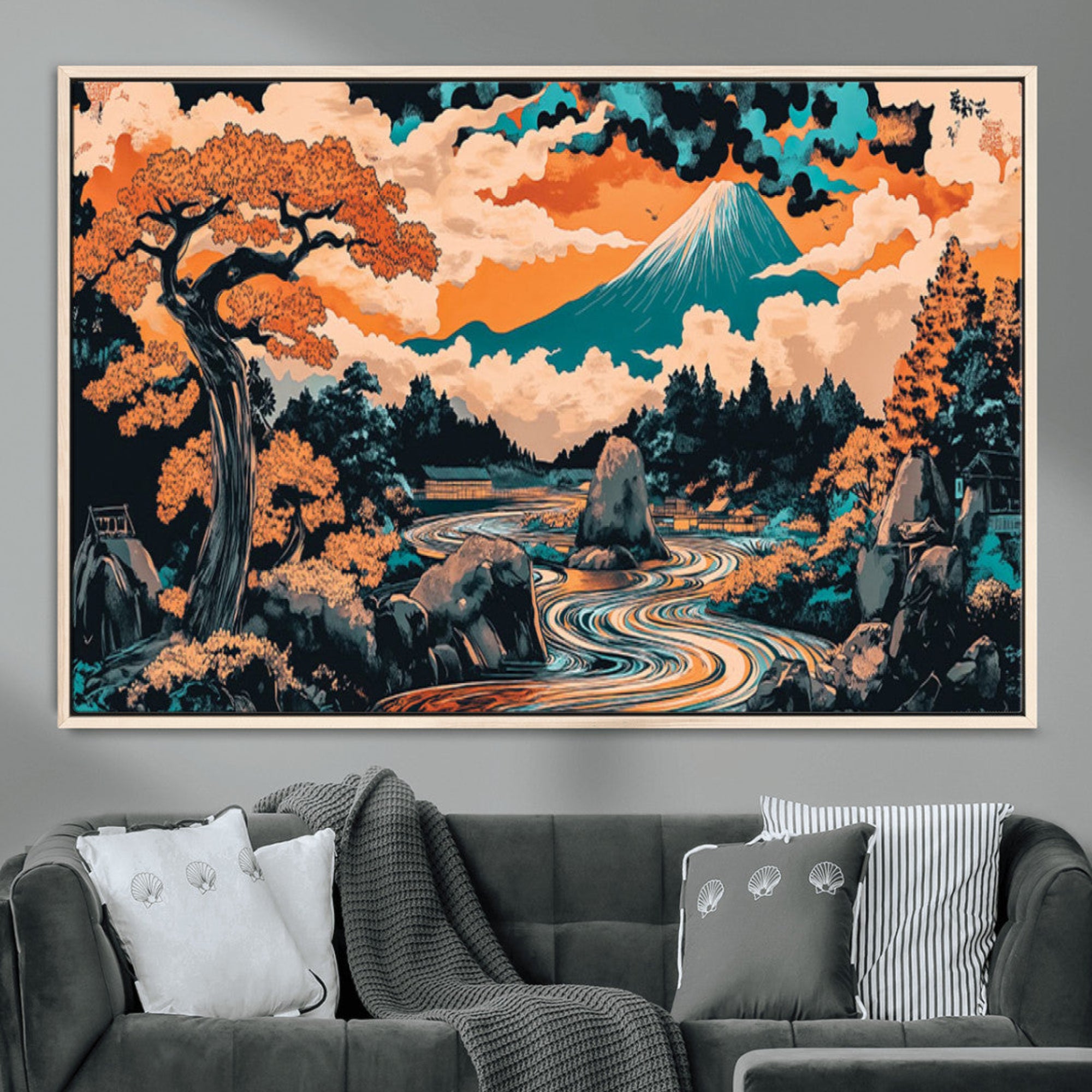 Japanese Landscape Wall Art - Mount Fuji Canvas Print