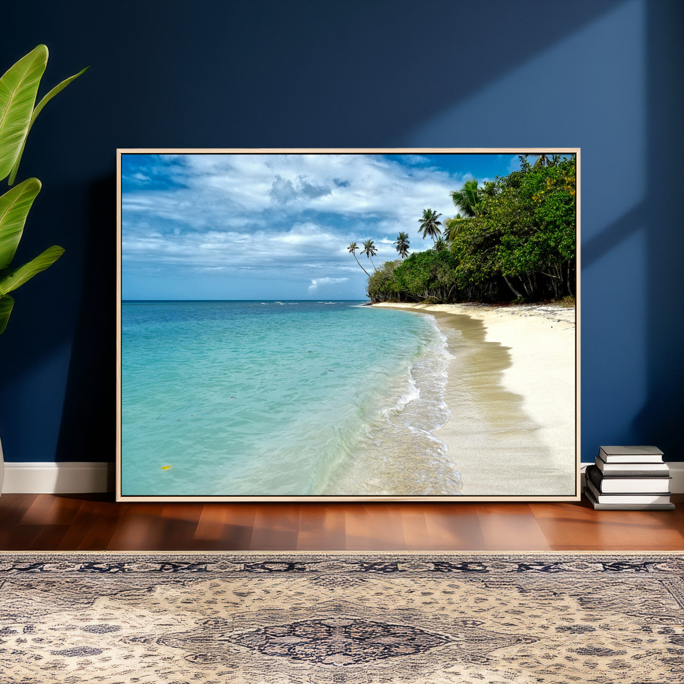 50626792-MGV-CV-36X24 - Puerto Rico Beach Paradise Wall Art – Tropical Coastal Print