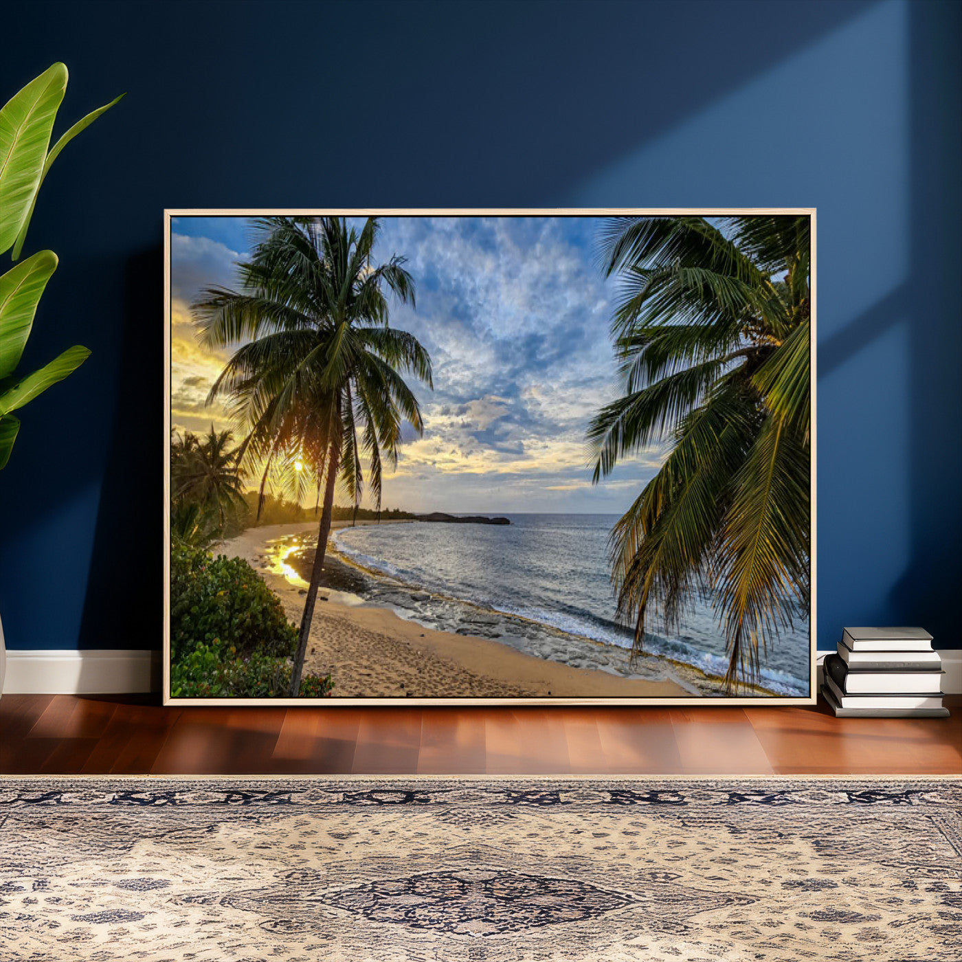 40002010-MGV-CV-36X24 - Mar Chiquita Beach Puerto Rico Canvas Wall Art, Manati Caribbean Coastal Photography Print, Tropical Ocean Sunset Decor
