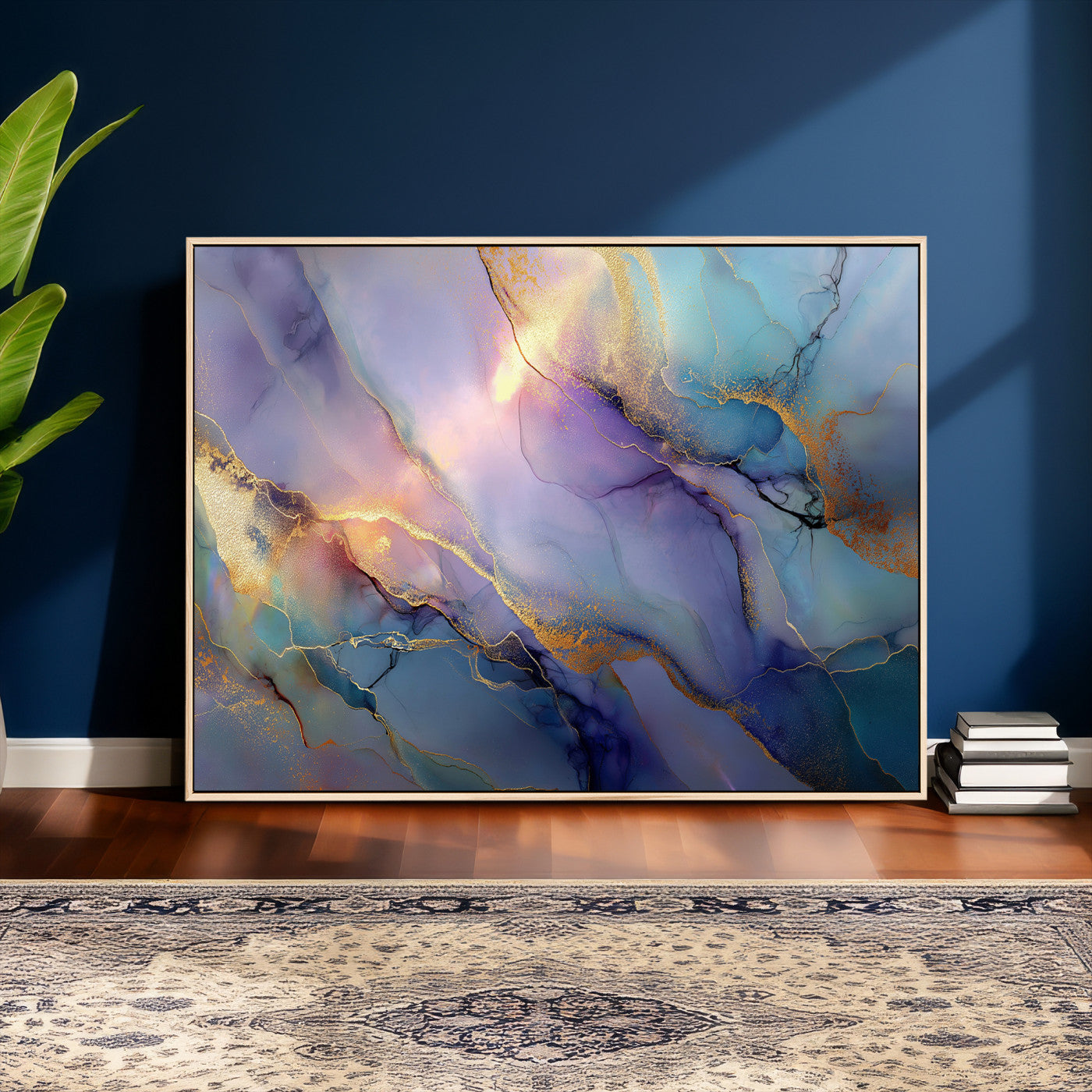 50939878-MGV-CV-36X24 - Colorful Abstract Canvas Wall Art Print, Vibrant Popup Color Art Print