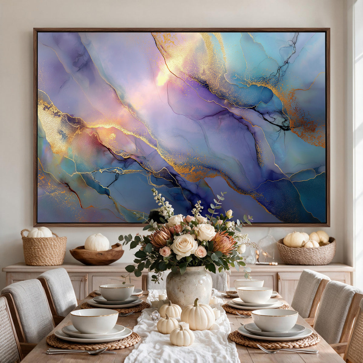 50939878-MGV-CV-36X24 - Colorful Abstract Canvas Wall Art Print, Vibrant Popup Color Art Print