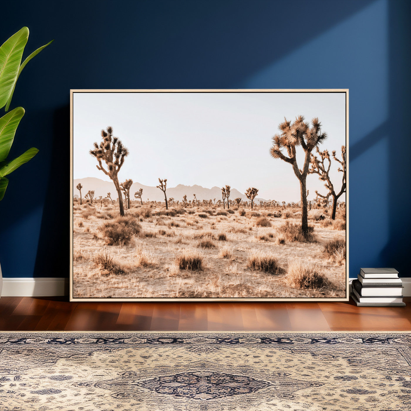 33549408-MGV-CV-36X24 - Joshua Tree Desert Canvas Wall Art Print, Desert Landscape Photography, Boho Southwest Wall Decor, Nature Canvas, Ready to Hang