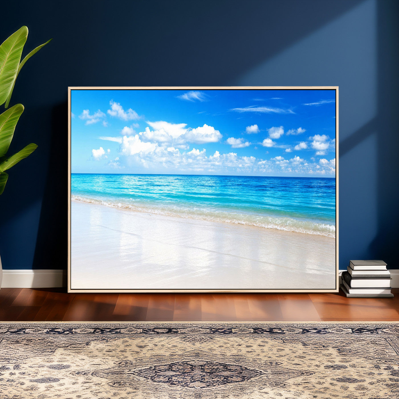 67491909-MGV-CV-36X24 - Tropical Beach Ocean Wall Art Canvas Print for Home Decor