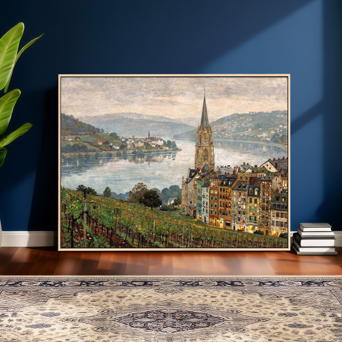 62626662-MGV-CV-36X24 - Mosel City Mosel River by Nicolai Astudin Wall Art Canvas Print