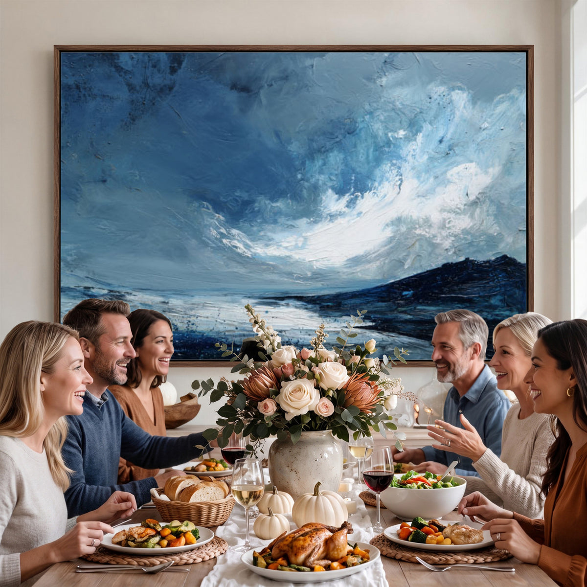 66685630-MGV-CV-36X24 - Extra Large Abstract Wall Art Canvas Print