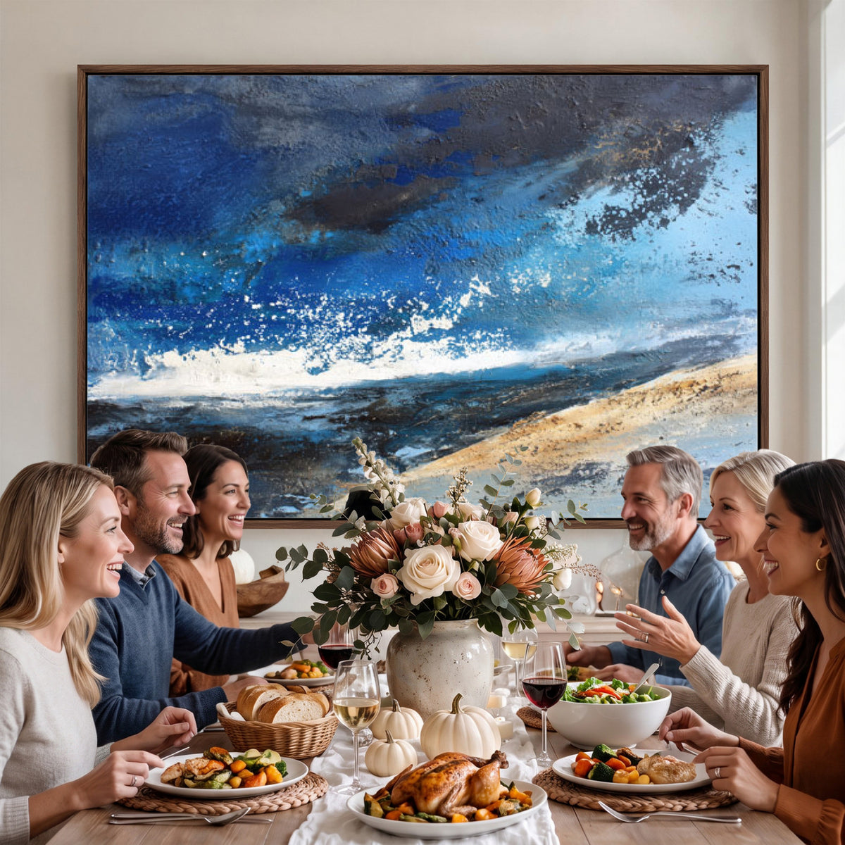 72157369-MGV-CV-36X24 - Extra Large Abstract Wall Art Canvas Print