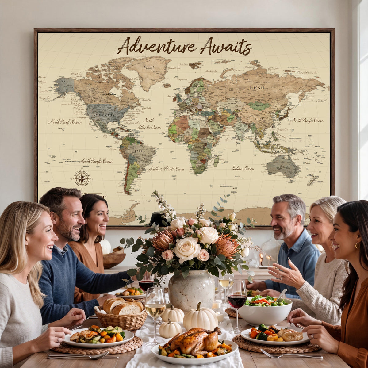 NEWMAP-22.jpgD-MGV-CV-36X24 - Personalize World Map Wall Art Canvas Print, Modern Decorative Framed Map Artwork Prints for Living Room, Office, Bedroom Wall Decor