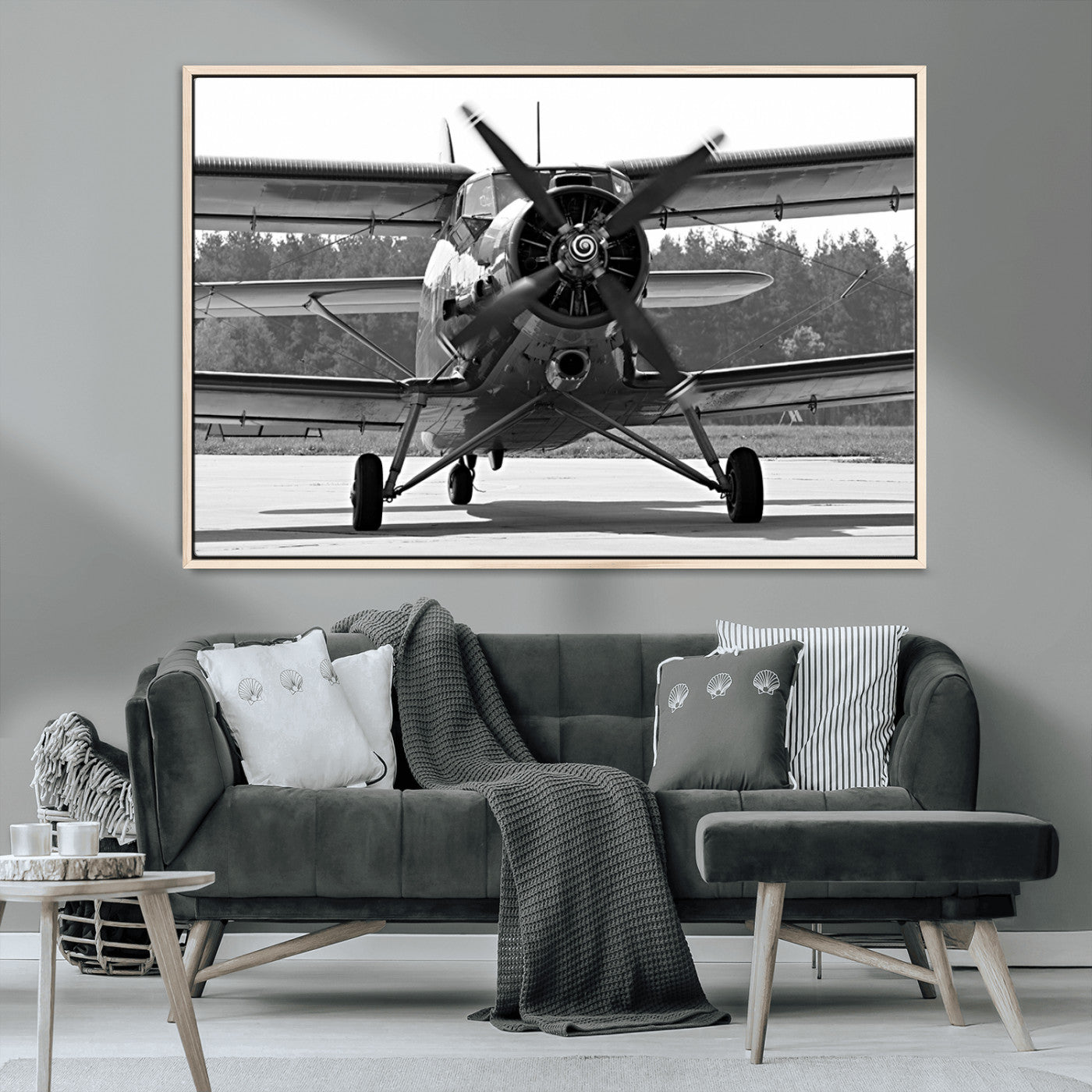 MGV-FC-36X24 - Wall Art Old War Plane Canvas Print