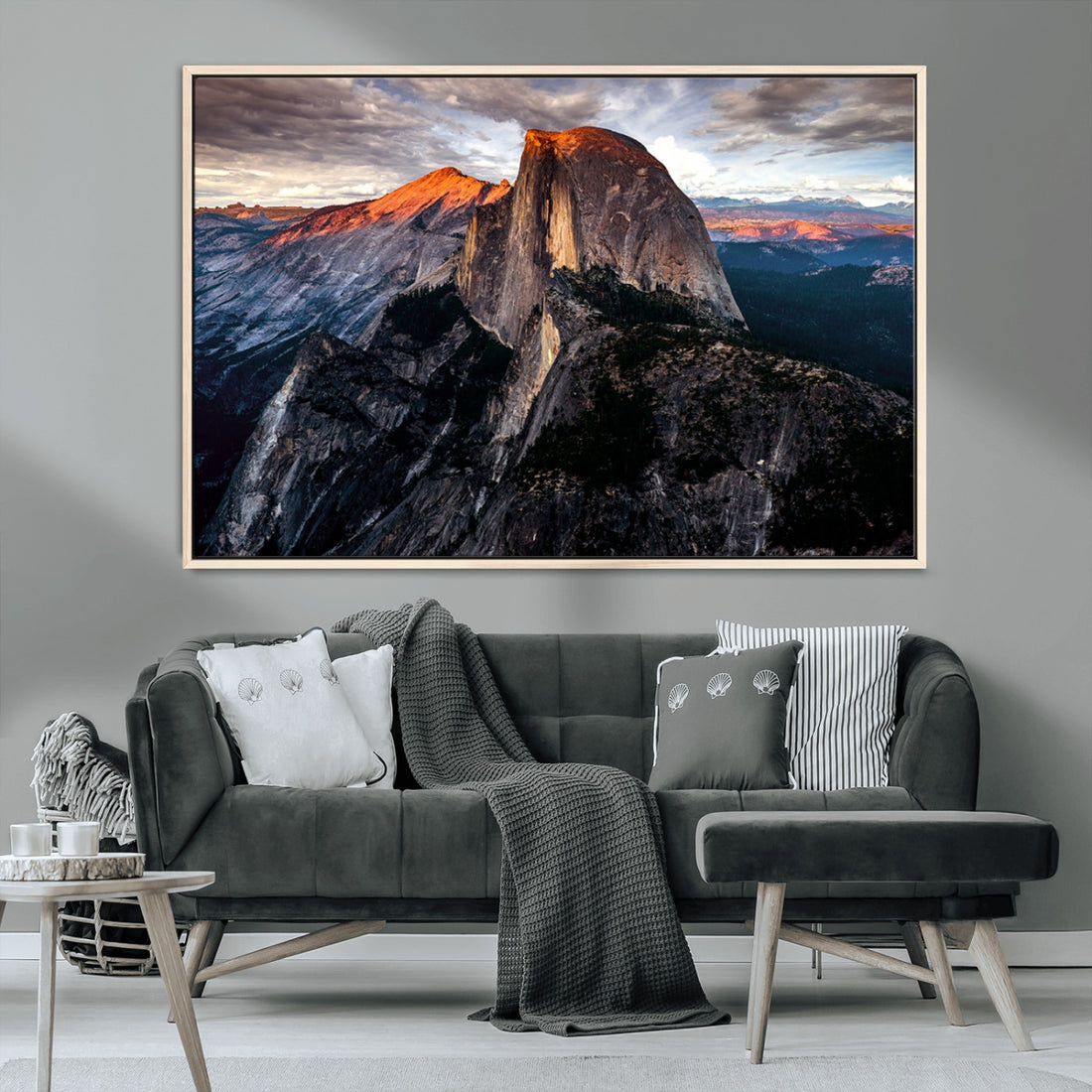 Half Dome Yosemite Wall Art | Majestic Mountain Landscape Canvas Print