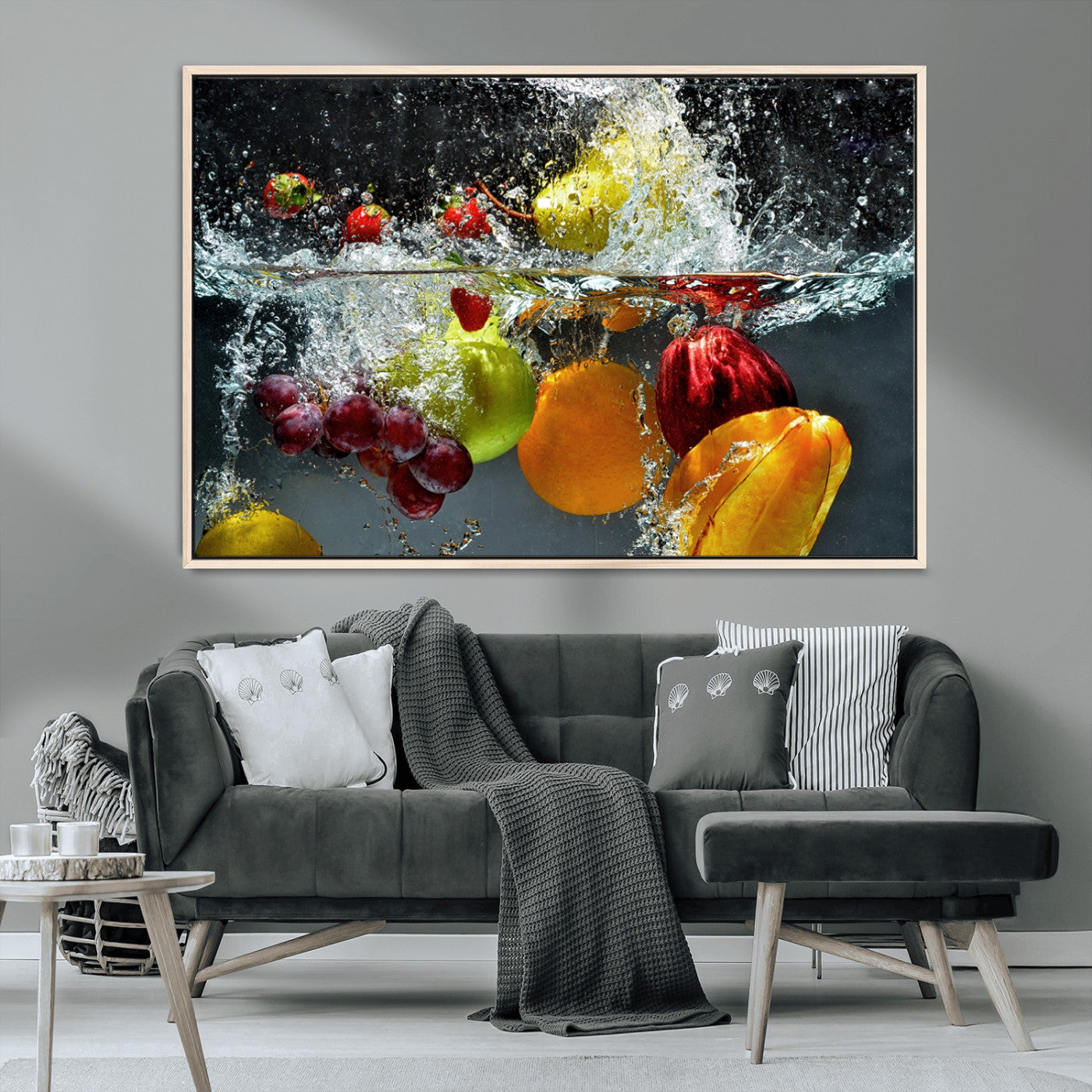 MGV-FC-36X24 - Kithen Vegetables World Wall Art Canvas Print
