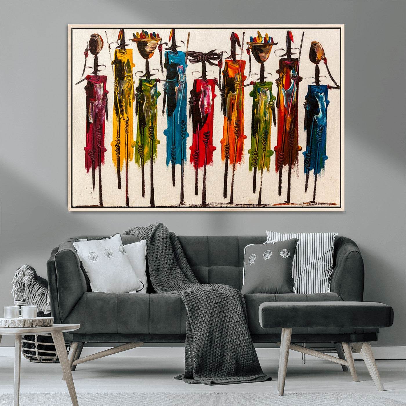 MGV-FC-36X24 - Abstract African Women Wall Art Canvas Print