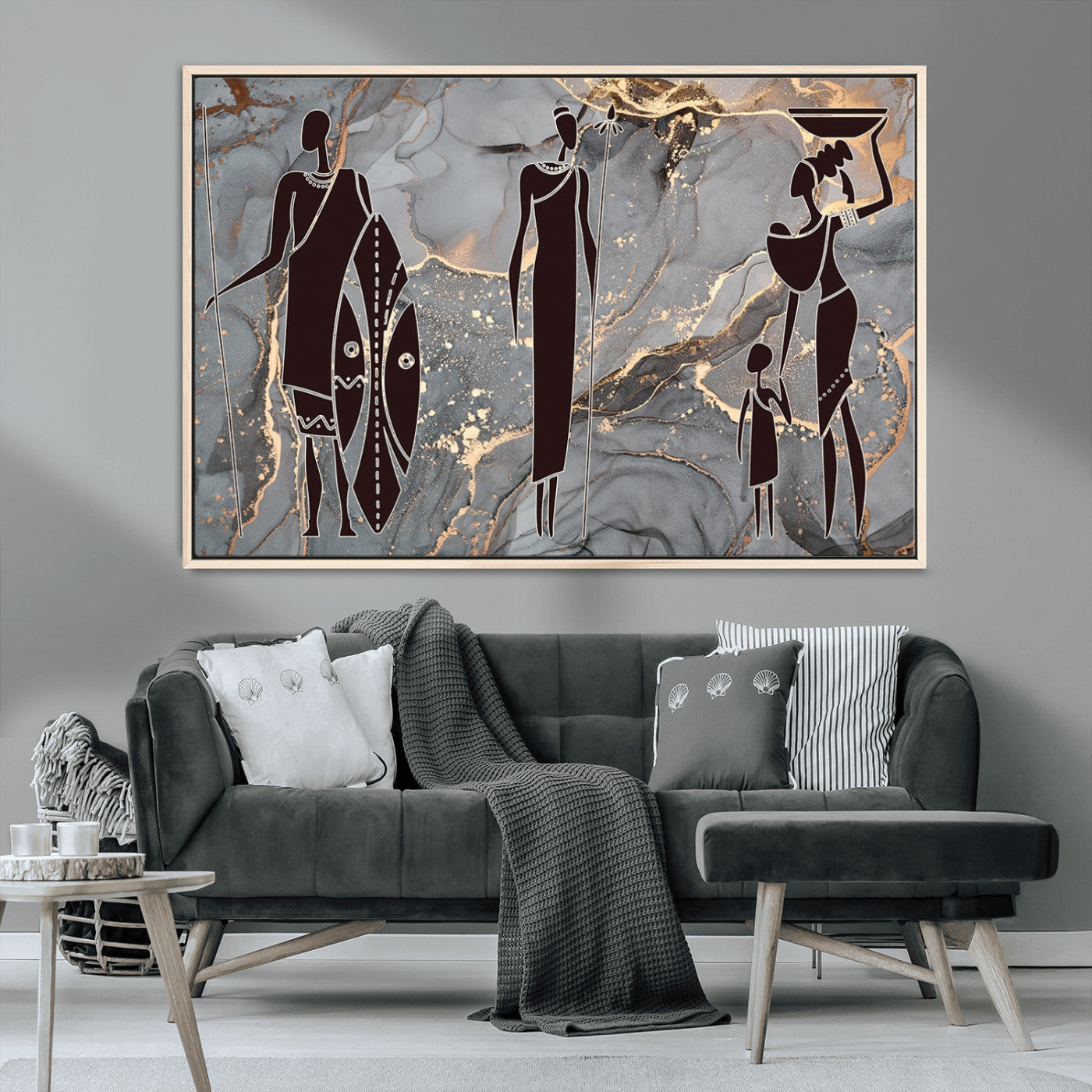 MGV-FC-36X24 - African American Wall Art African Women Painting Canvas Print