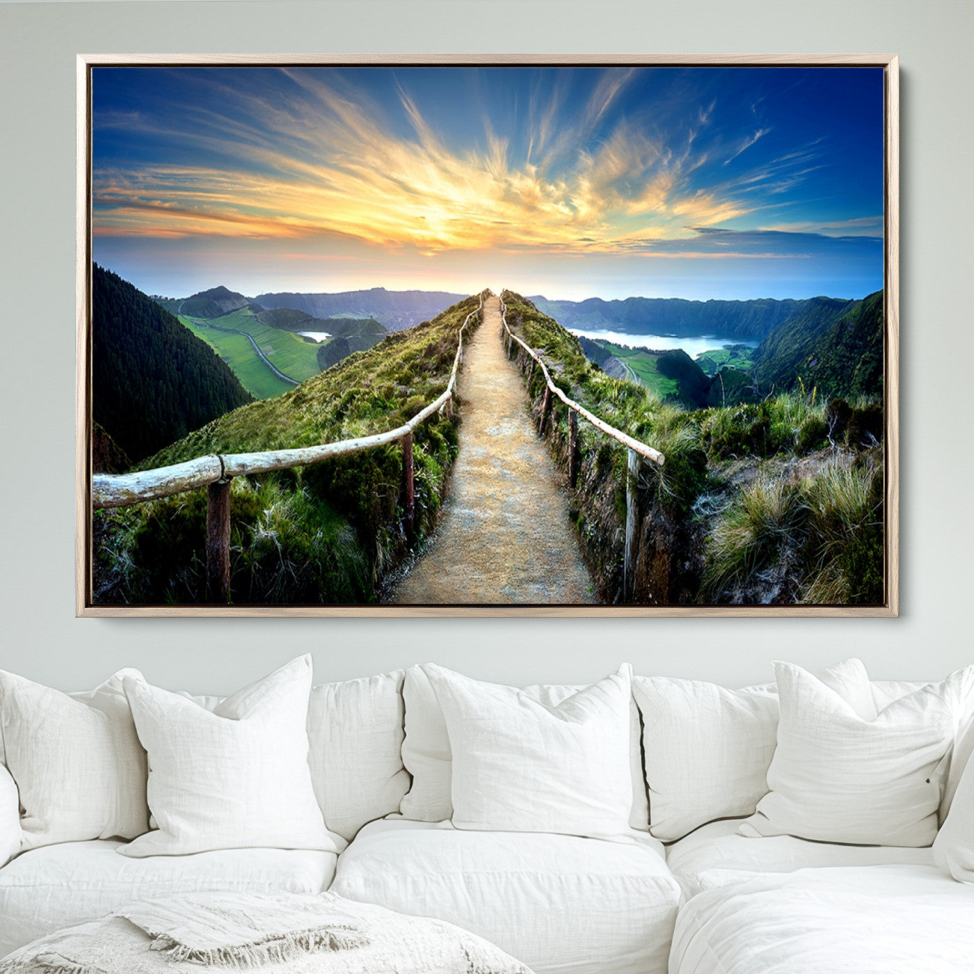 58887-MGV-FC-36X24_Natural-Mountain Landscape Wall Art Canvas Print