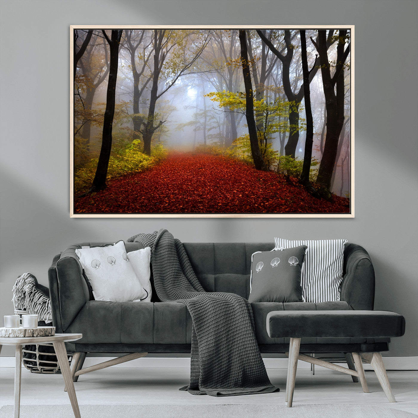 MGV-FC-36X24 - Foggy Forest Wall Art Landscape Canvas Print